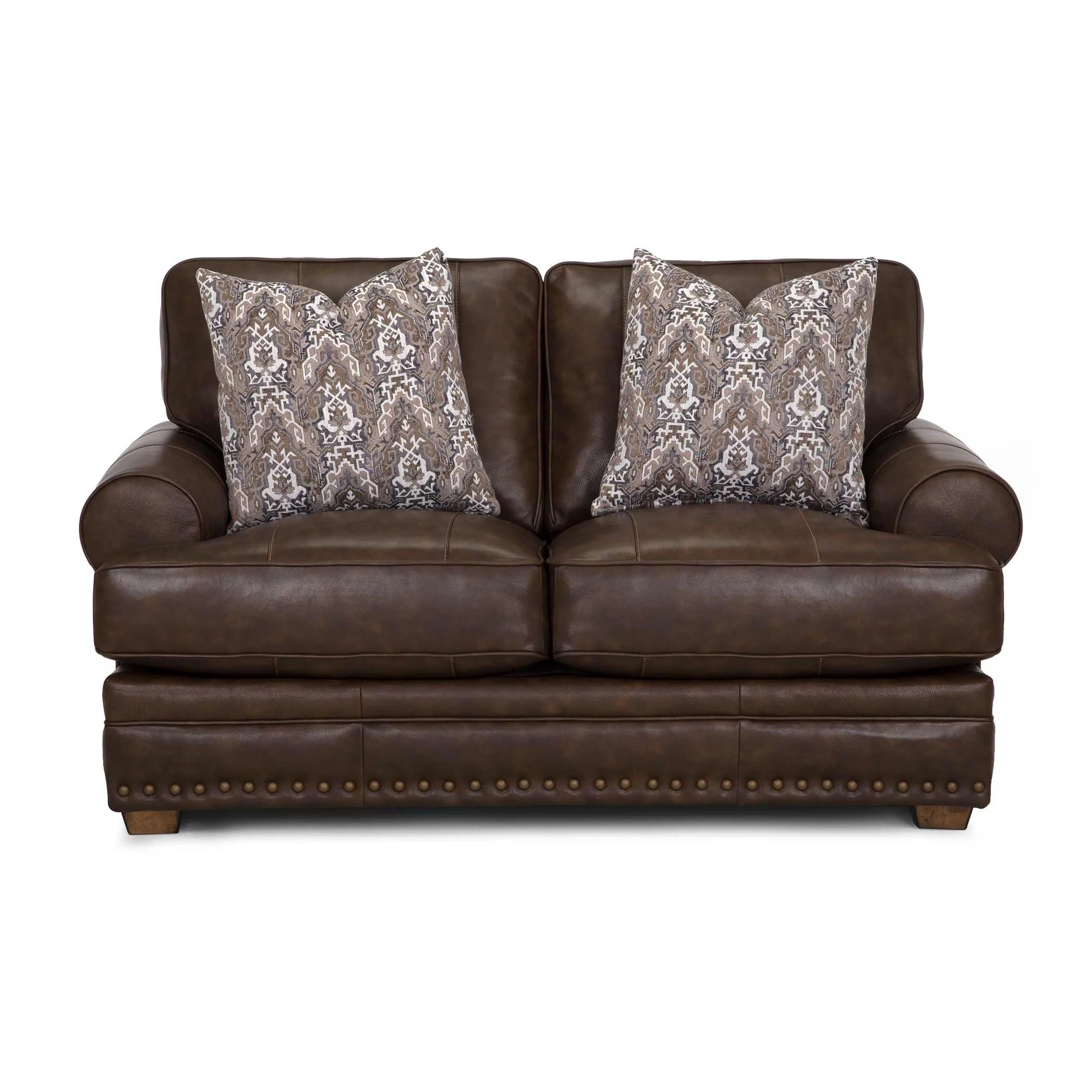 Franklin Tula Stationary Leather Loveseat 912-20 LM 96-15 - Image 2