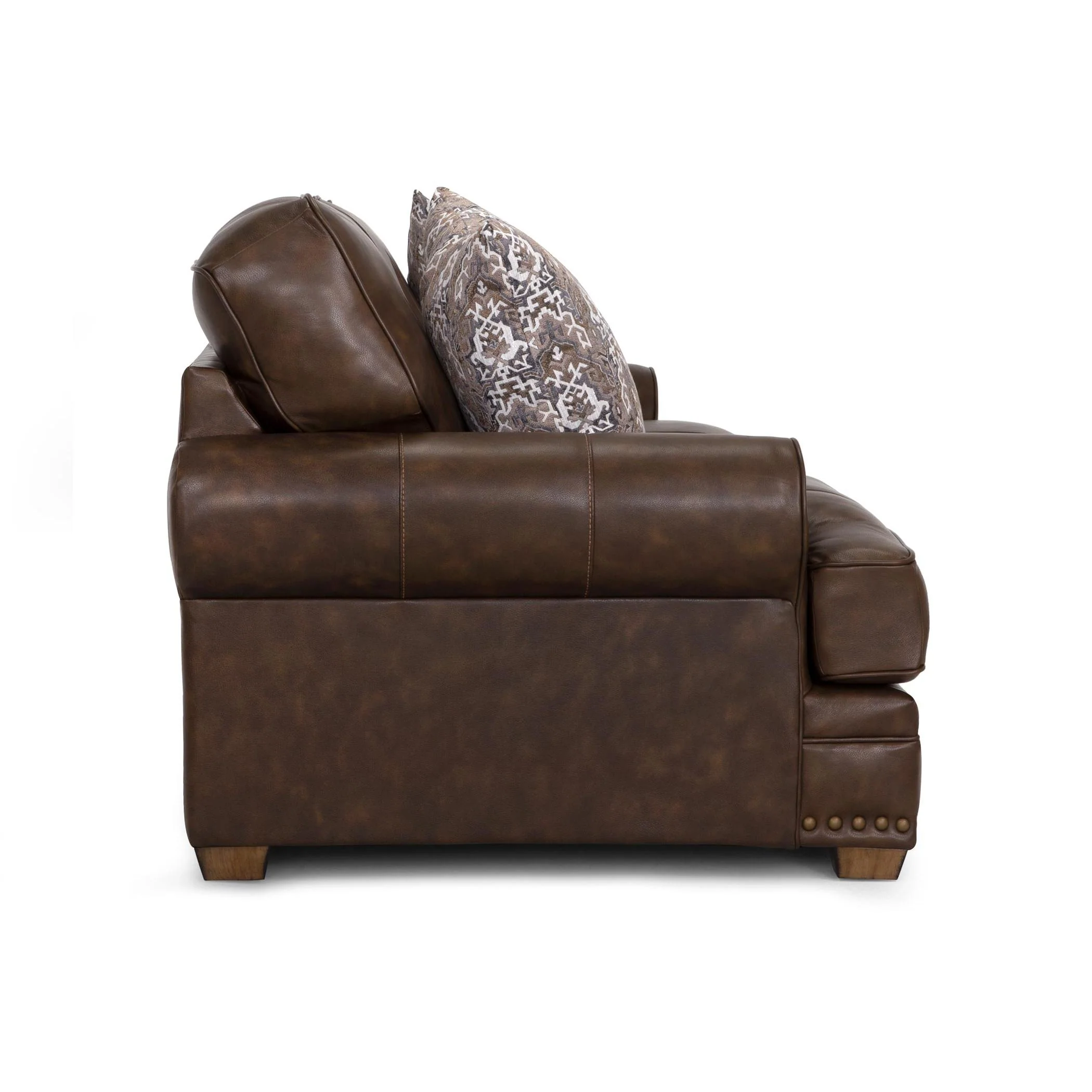Franklin Tula Stationary Leather Loveseat 912-20 LM 96-15 - Image 3