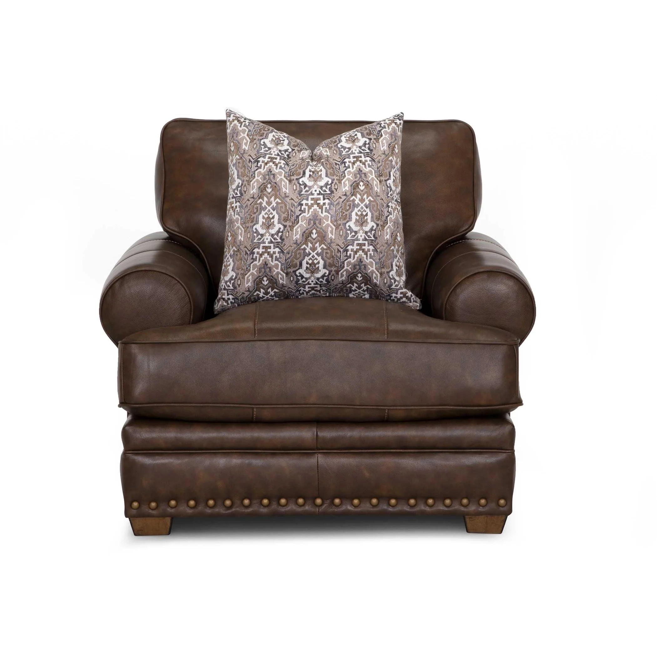 Franklin Tula Stationary Leather Chair 912-88 LM 96-15 - Image 2