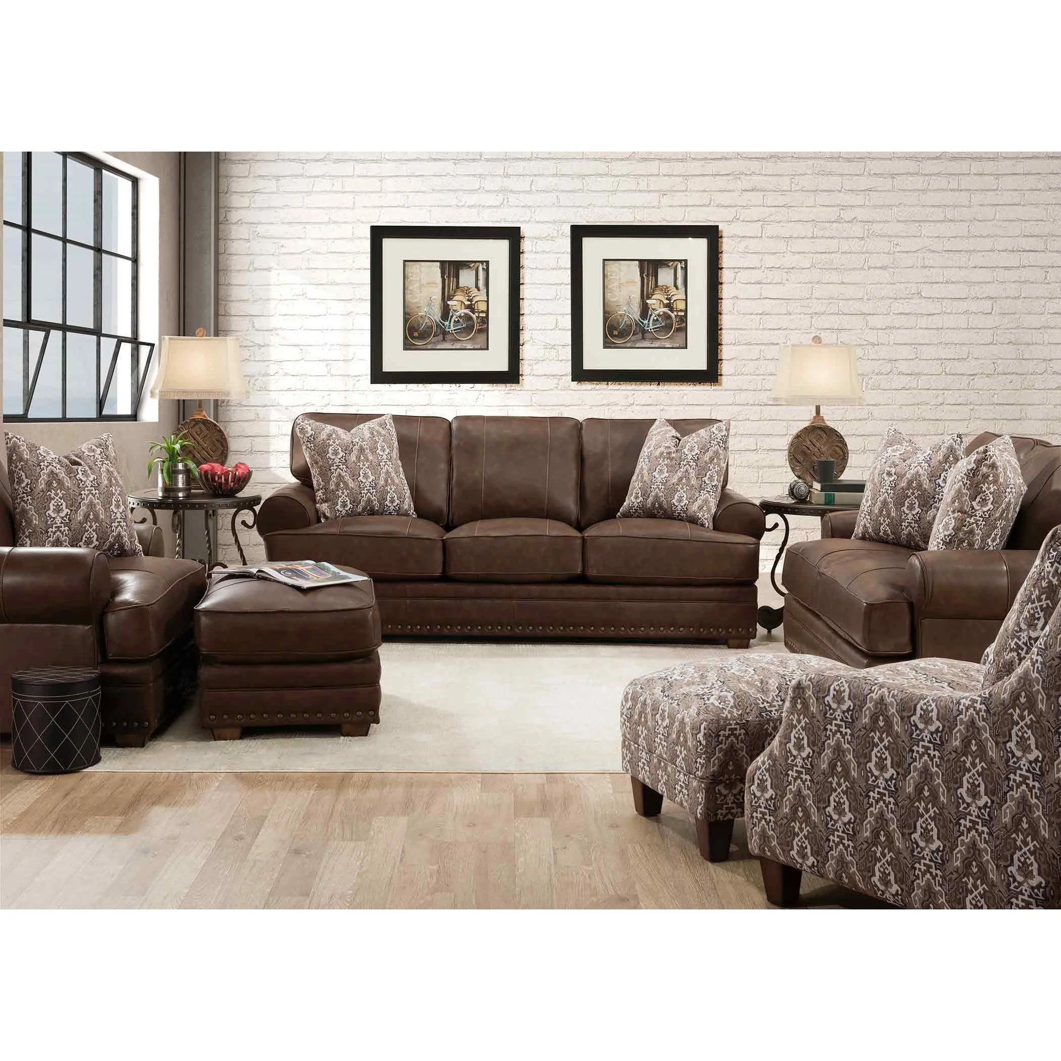 Franklin Fabric Ottoman 2175 3037-15 - Image 3