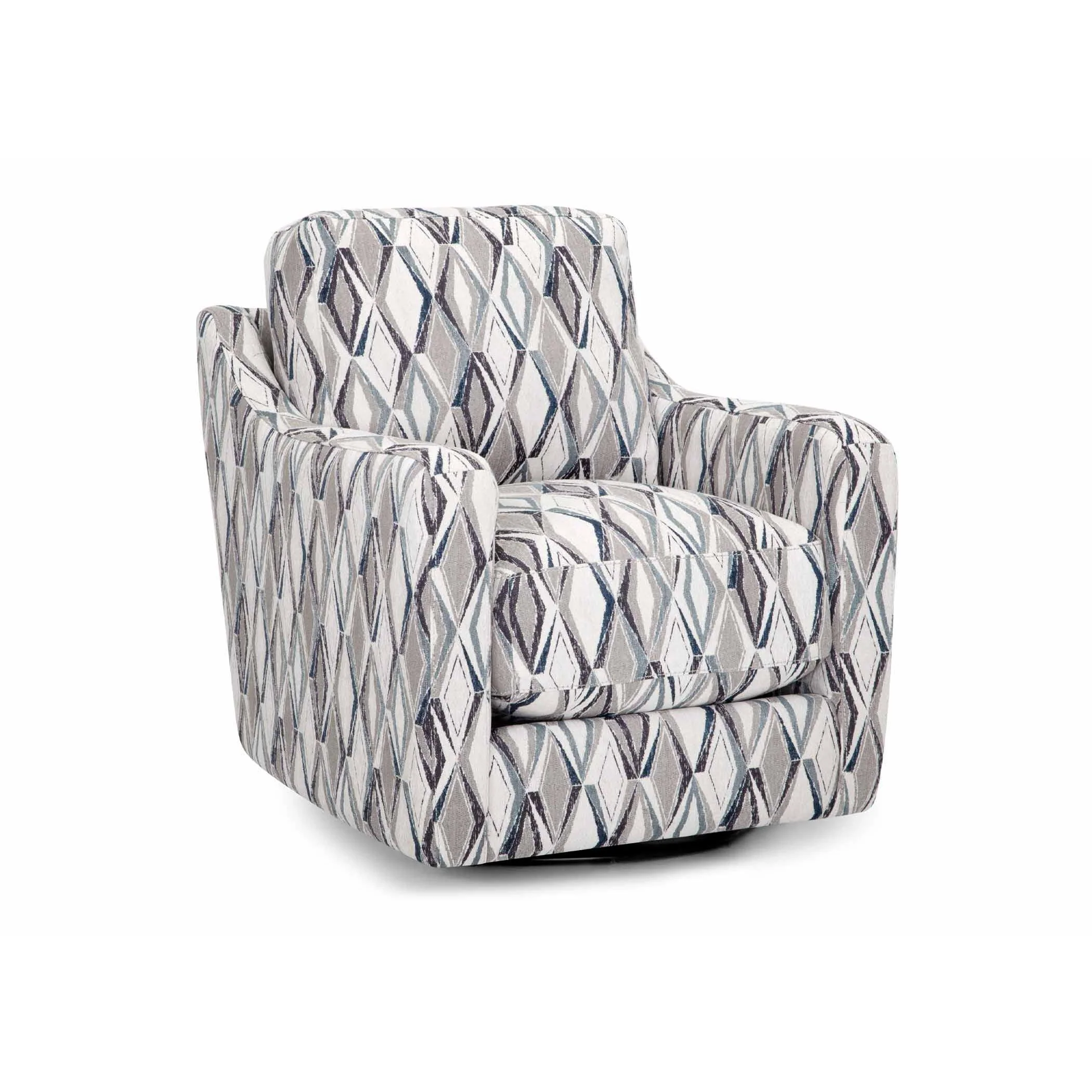 Franklin Swivel Fabric Accent Chair 2183 3935-47 - Image 1