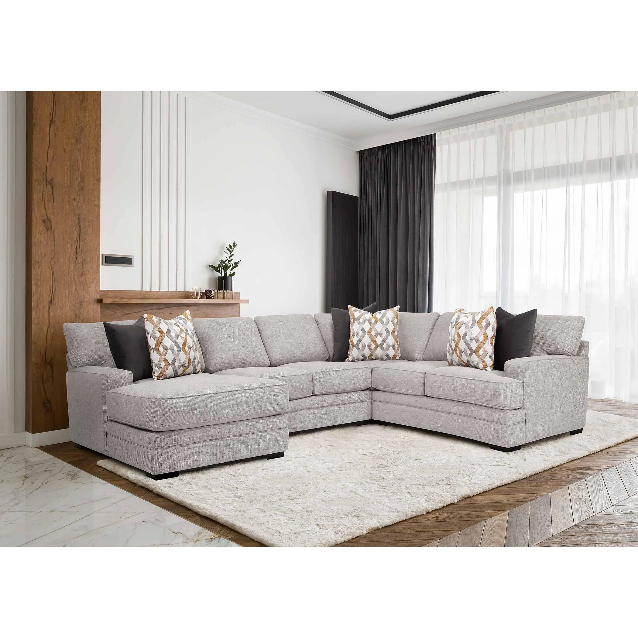 Franklin Protege Fabric 4 pc Sectional 935-85/935-69/935-04/935-60 3932-25 - Image 2
