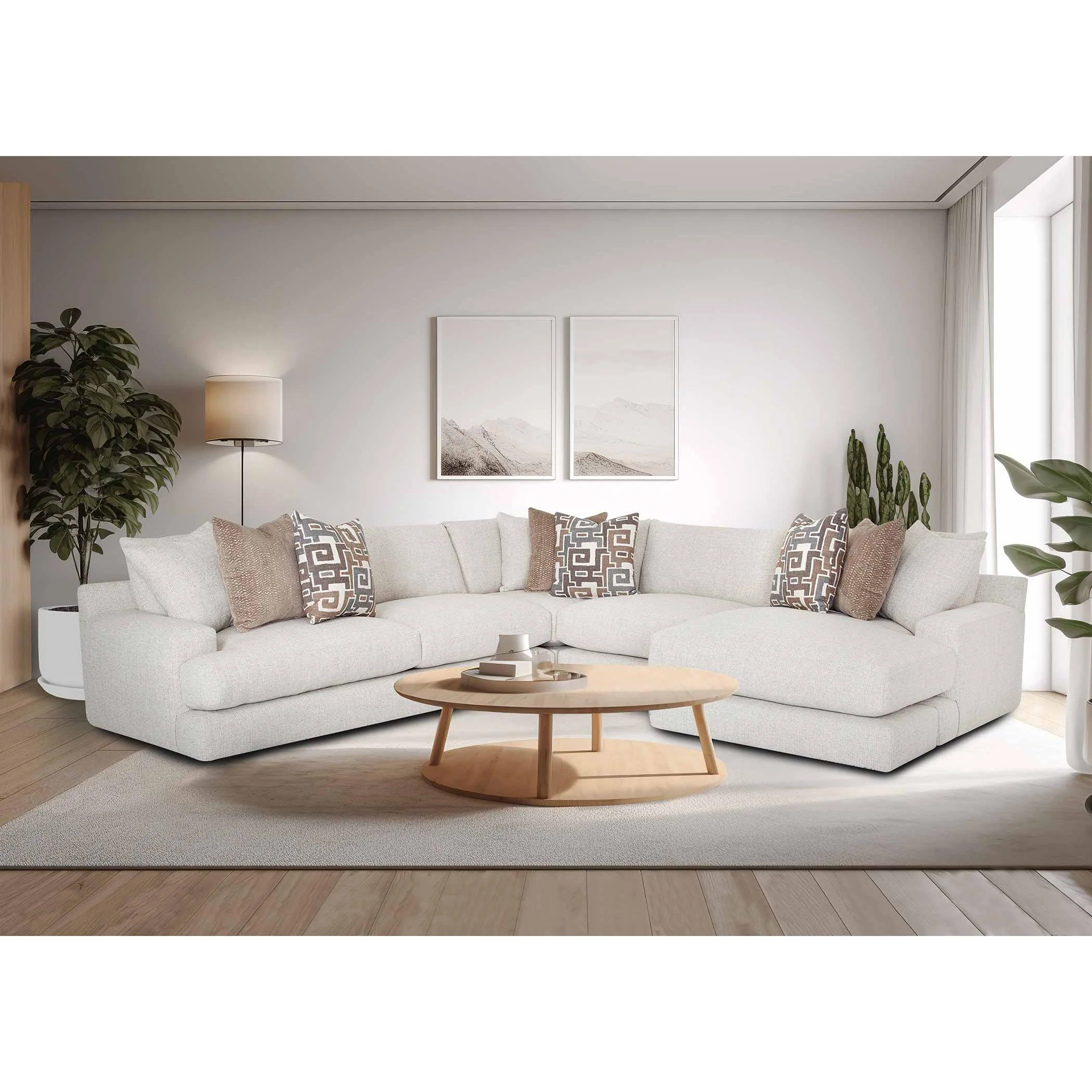 Franklin Jude Fabric 3 pc Sectional 961-59/961-04/961-14 3328-28 - Image 3