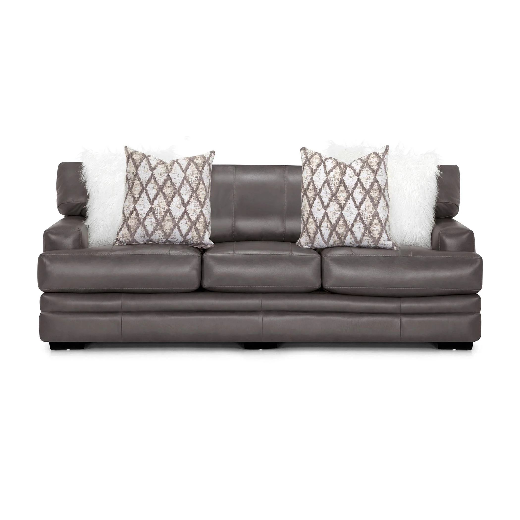 Franklin Lizette Stationary Leather Sofa LM 92-04 - Image 2