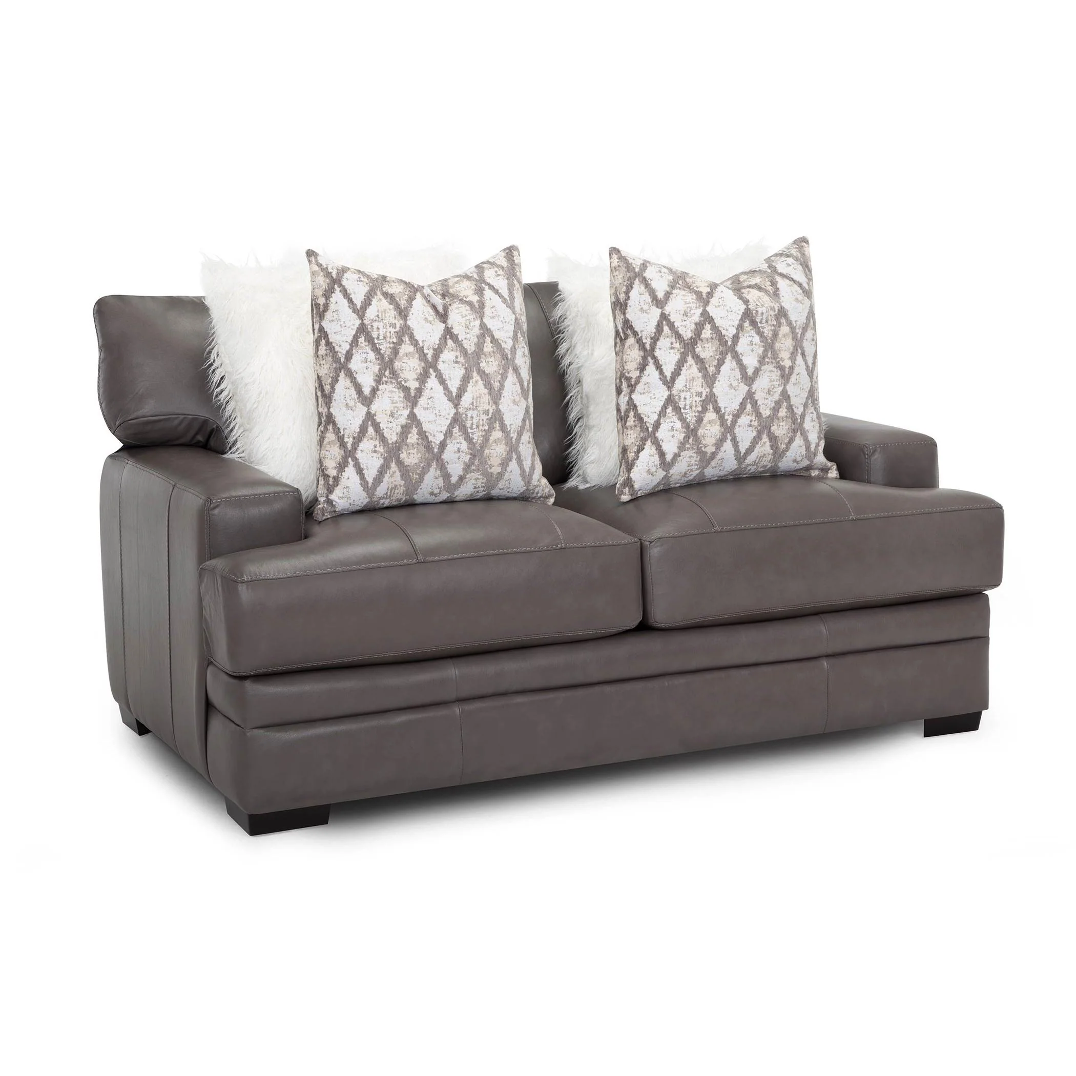 Franklin Lizette Stationary Leather Loveseat 973-20 LM 92-04 - Image 1
