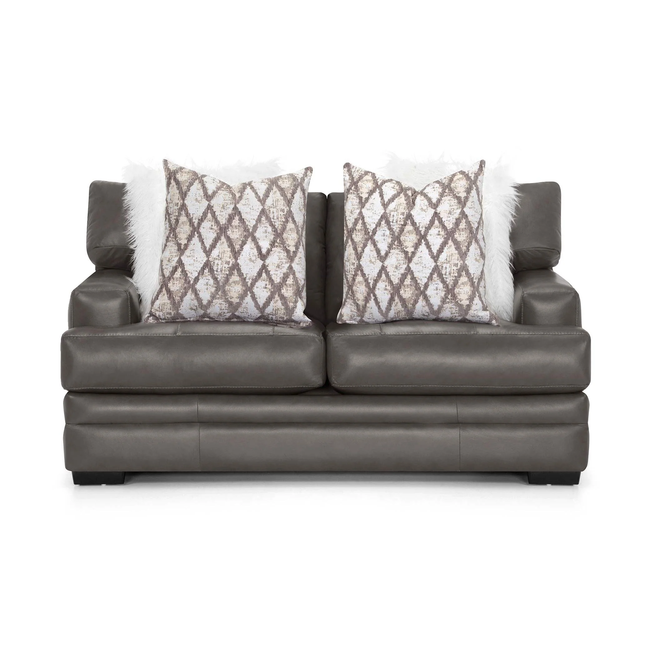 Franklin Lizette Stationary Leather Loveseat 973-20 LM 92-04 - Image 2