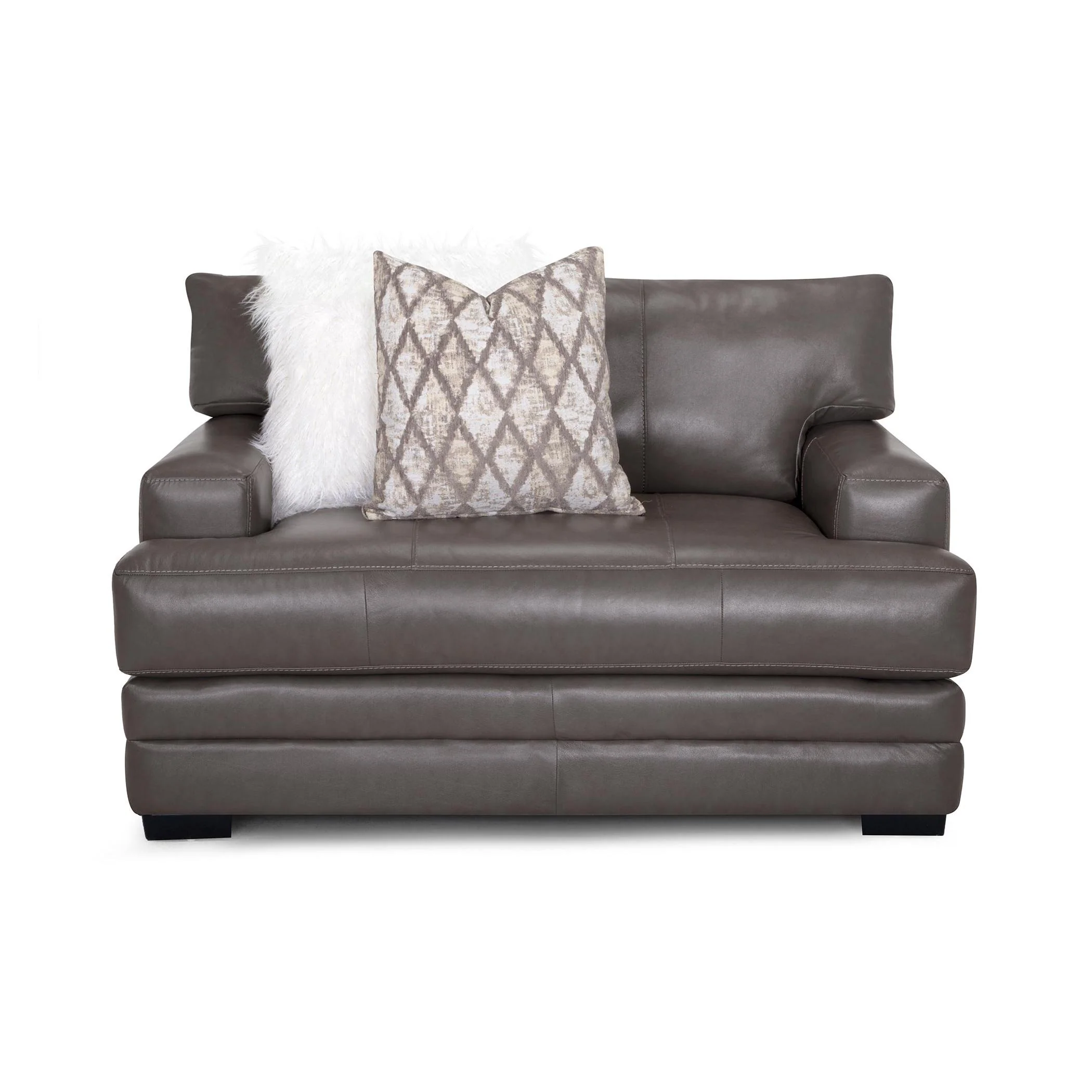 Franklin Lizette Stationary Leather Chair 973-88 LM 92-04 - Image 2