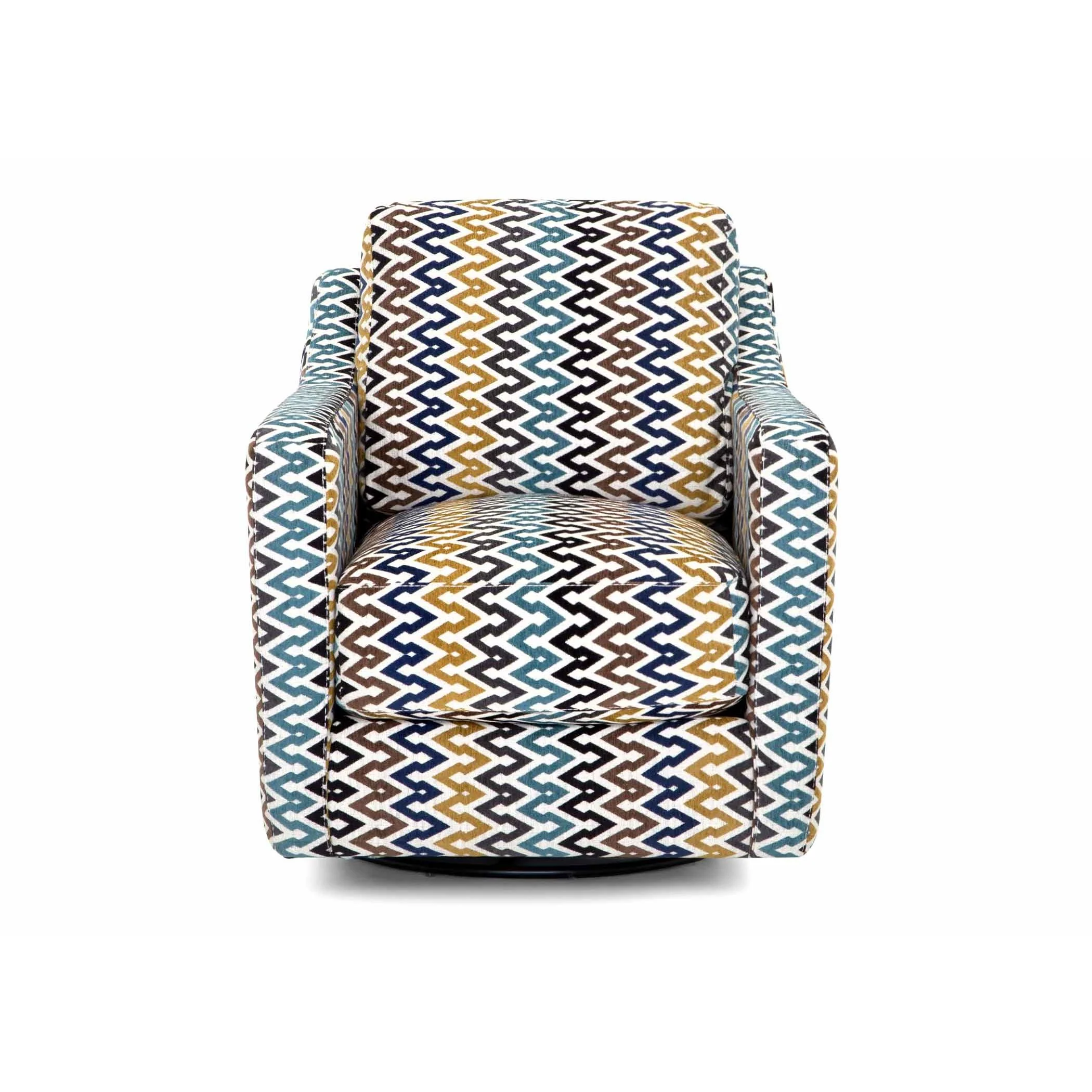 Franklin Swivel Fabric Accent Chair 2183 3986-43 - Image 2