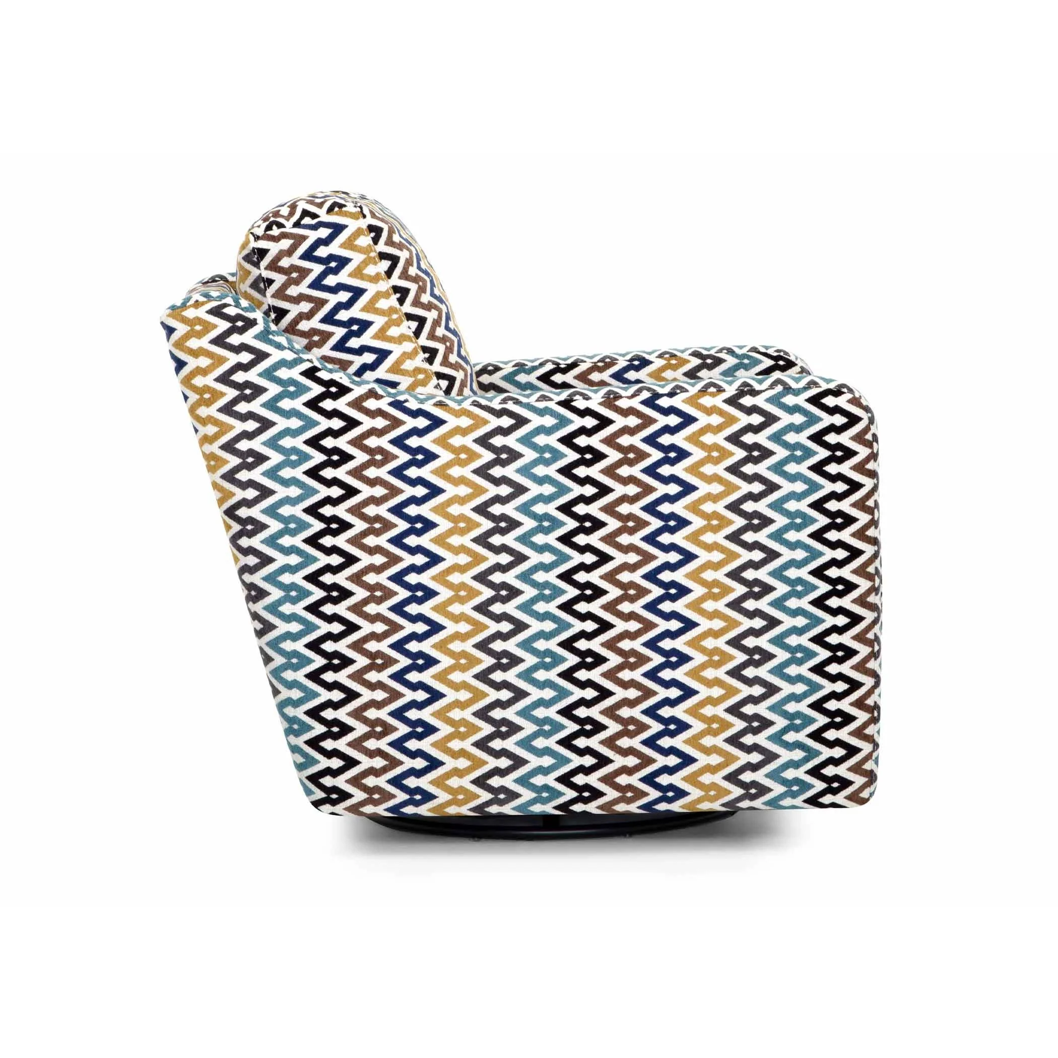 Franklin Swivel Fabric Accent Chair 2183 3986-43 - Image 3