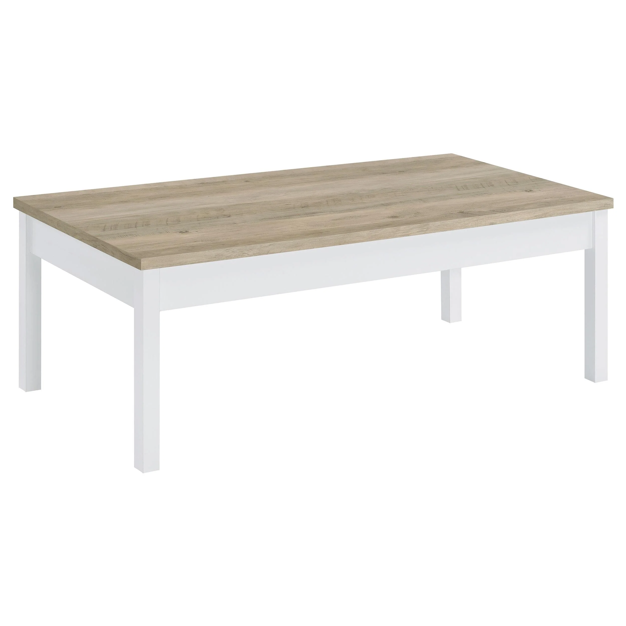 Coaster Furniture Stacie 709950 3-piece Coffee Table Set - Distressed Pine and White - Image 3