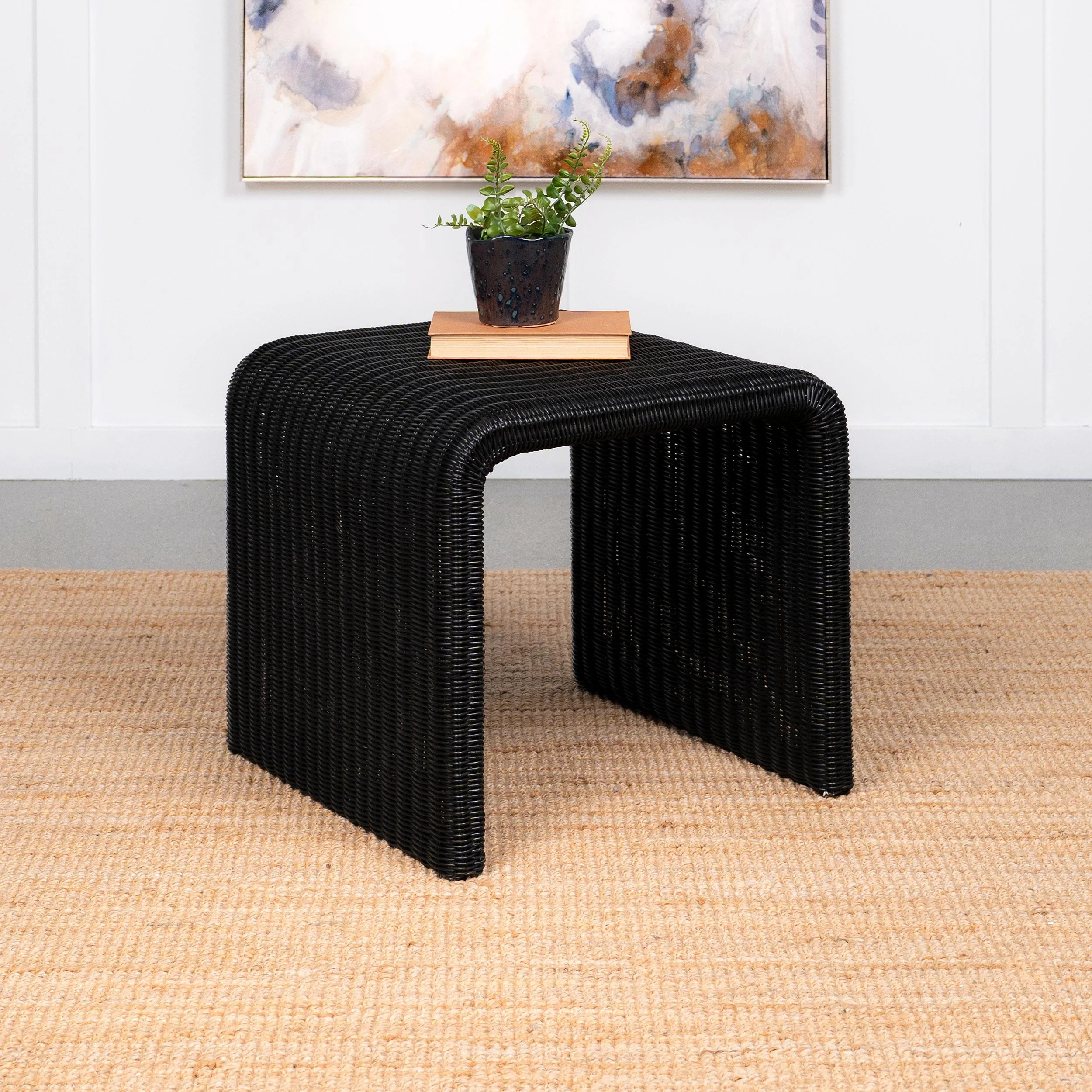 Coaster Furniture Cahya 2 pc Occasional Table Set - Black - Image 2