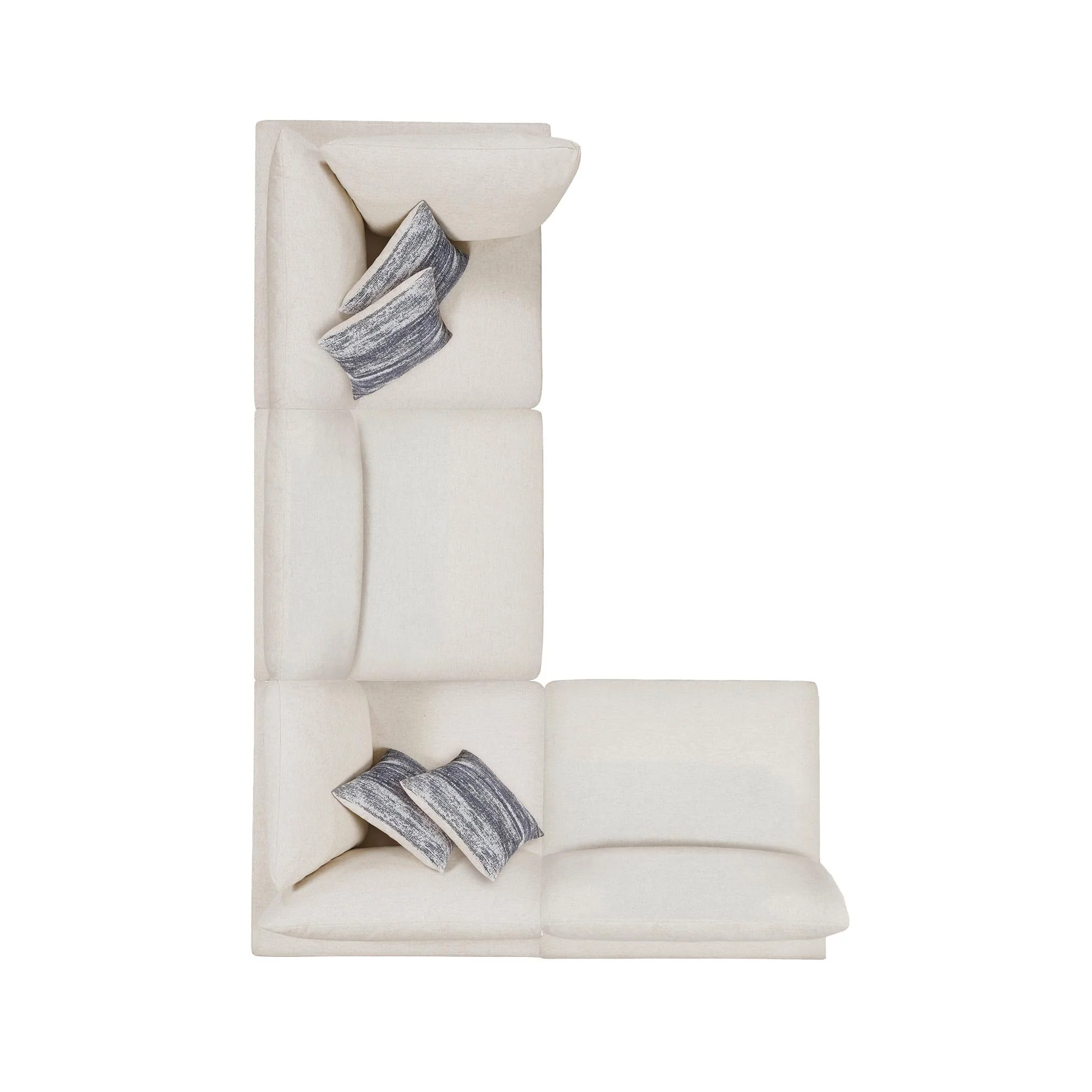 Coaster Furniture Serene 551321-SETA 4 pc Upholstered Modular Sectional - Beige - Image 2