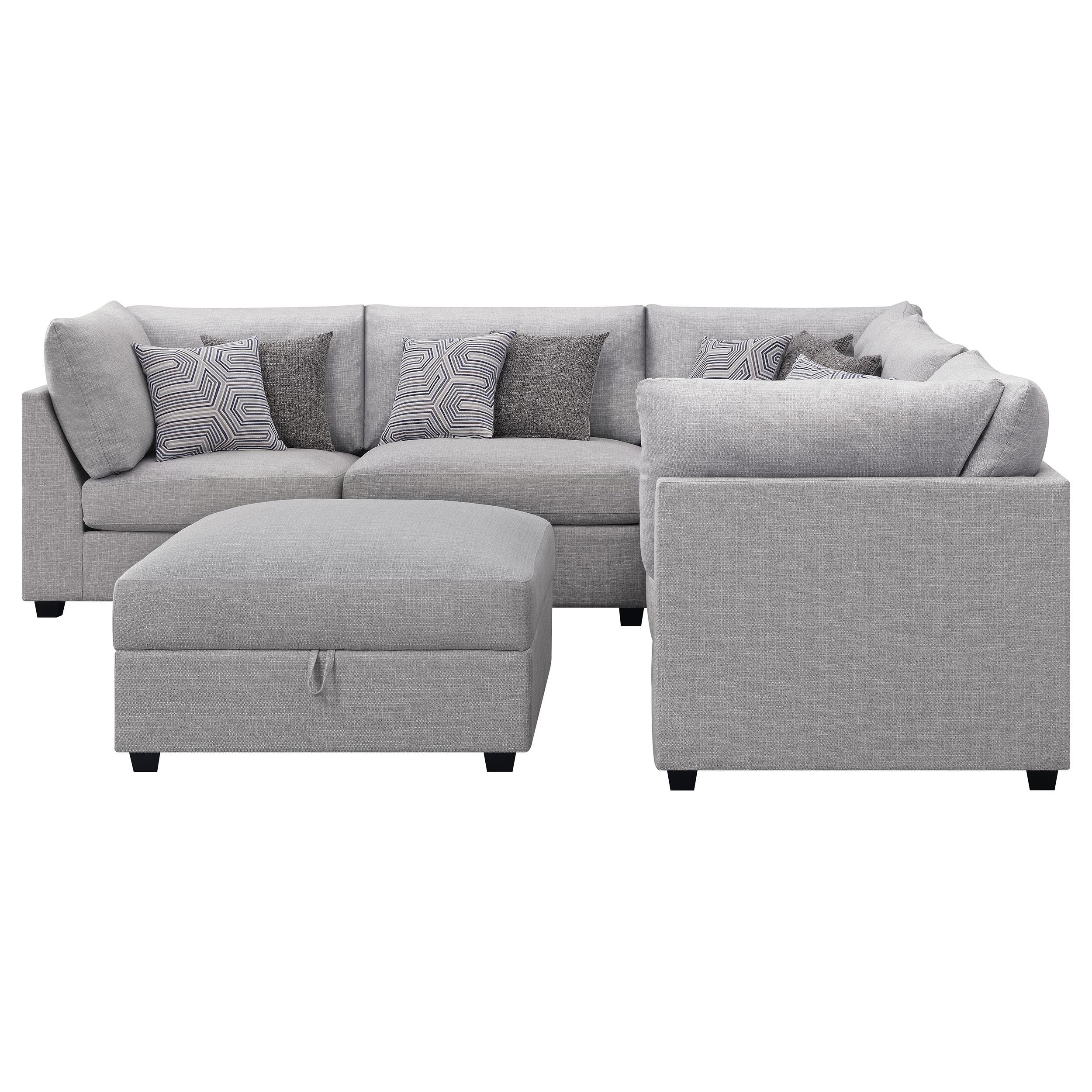 Coaster Furniture Cambria 551511-S6B 6 pc Upholstered Modular Sectional - Grey - Image 3