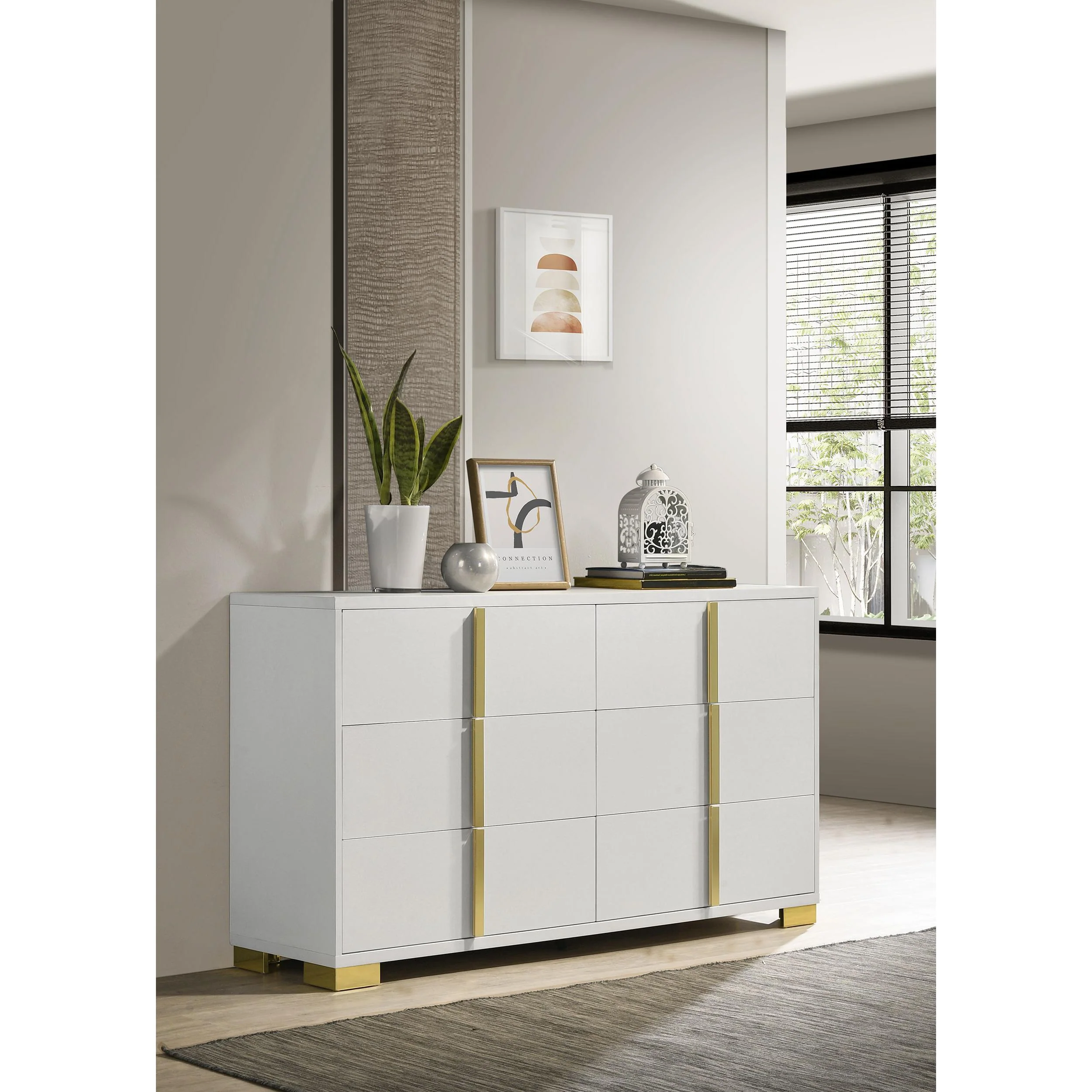 Coaster Furniture Marceline 222933 6-Drawer Dresser - White - Image 2