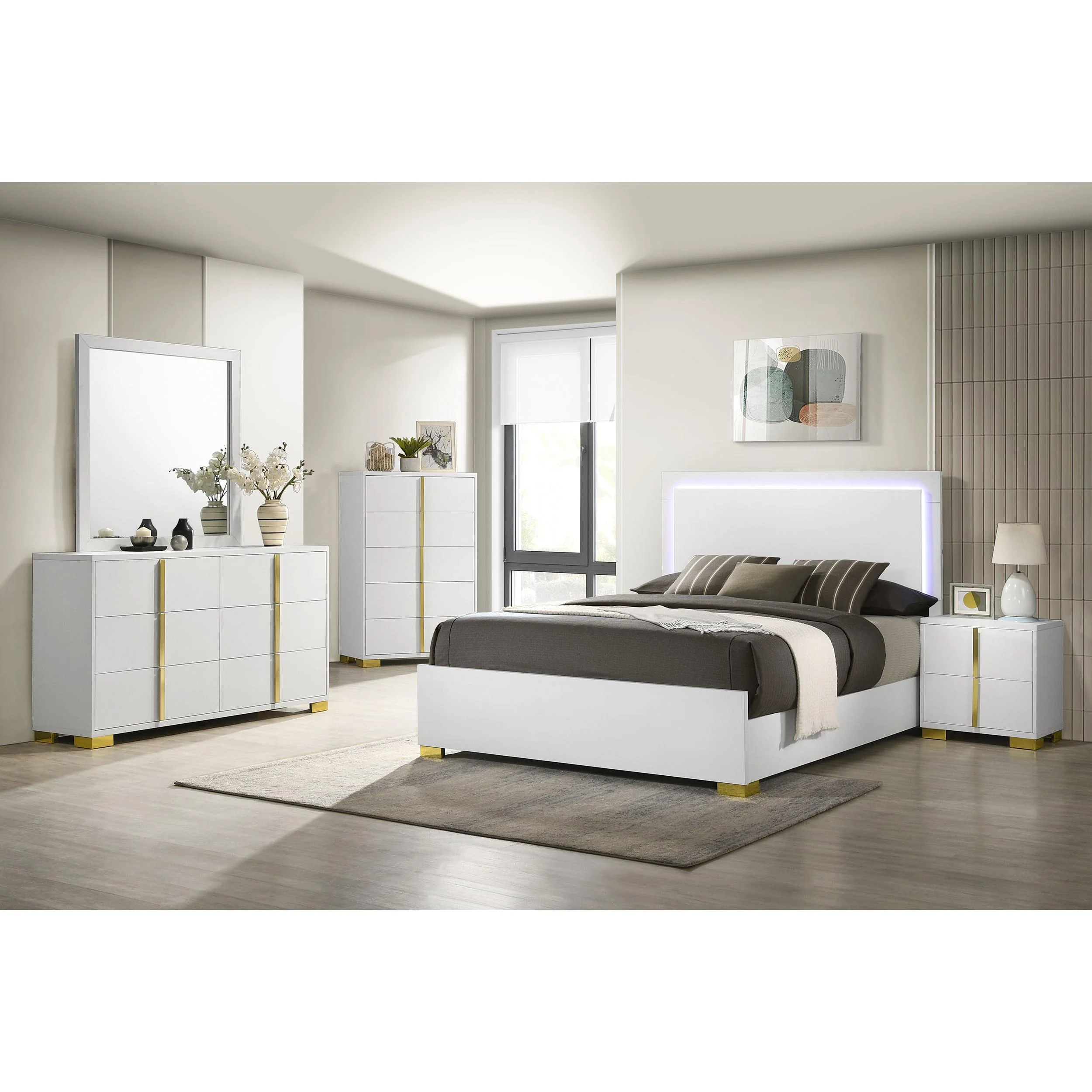 Coaster Furniture Marceline 222933 6-Drawer Dresser - White - Image 3