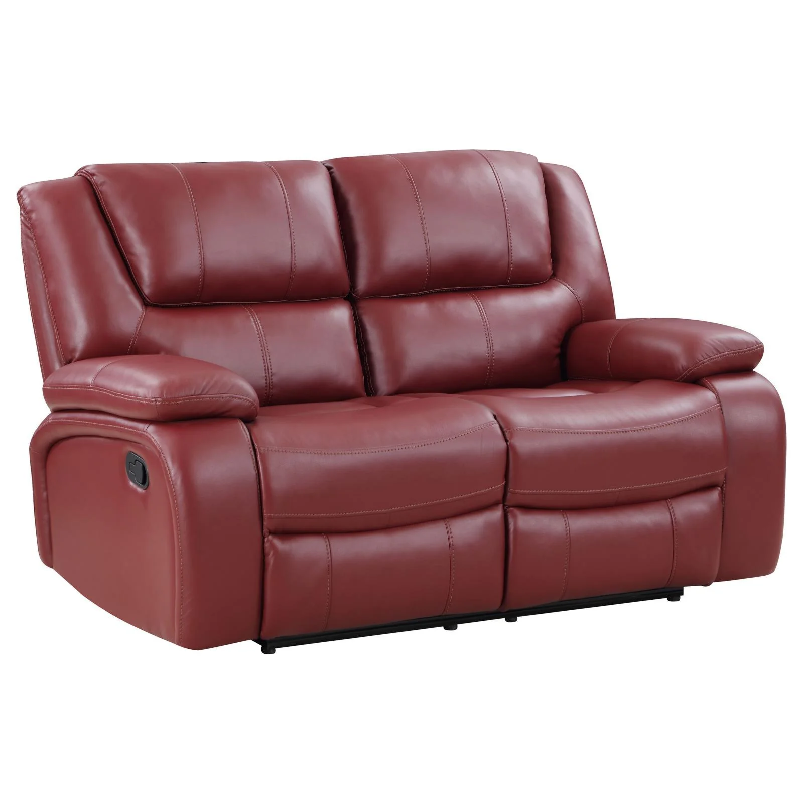 Coaster Furniture Camila 610242 Upholstered Motion Reclining Loveseat - Red - Image 1