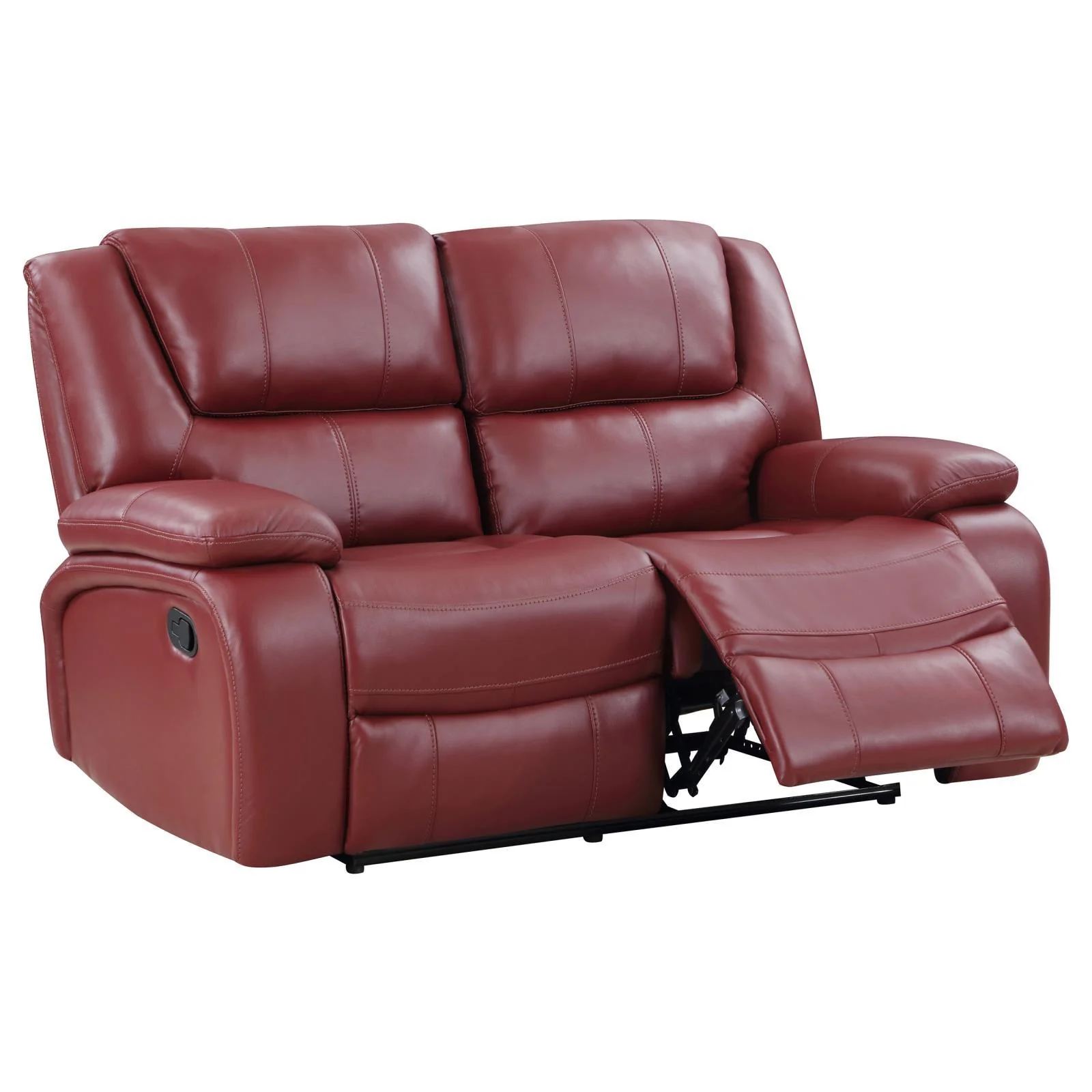 Coaster Furniture Camila 610242 Upholstered Motion Reclining Loveseat - Red - Image 3
