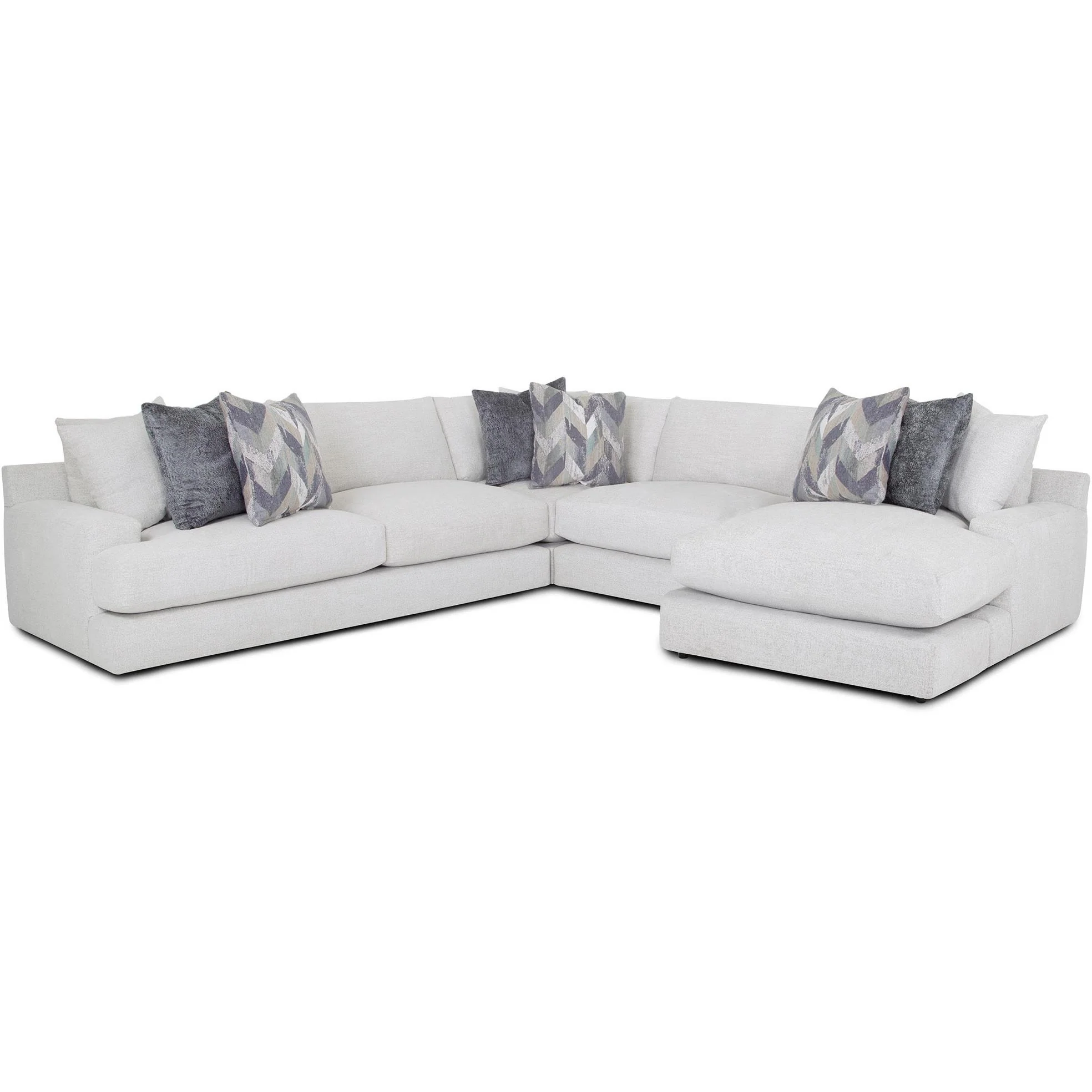 Franklin Alistair Fabric 3 pc Sectional 96159 3317-08/96104 3317-08/96114 3317-08 - Image 1