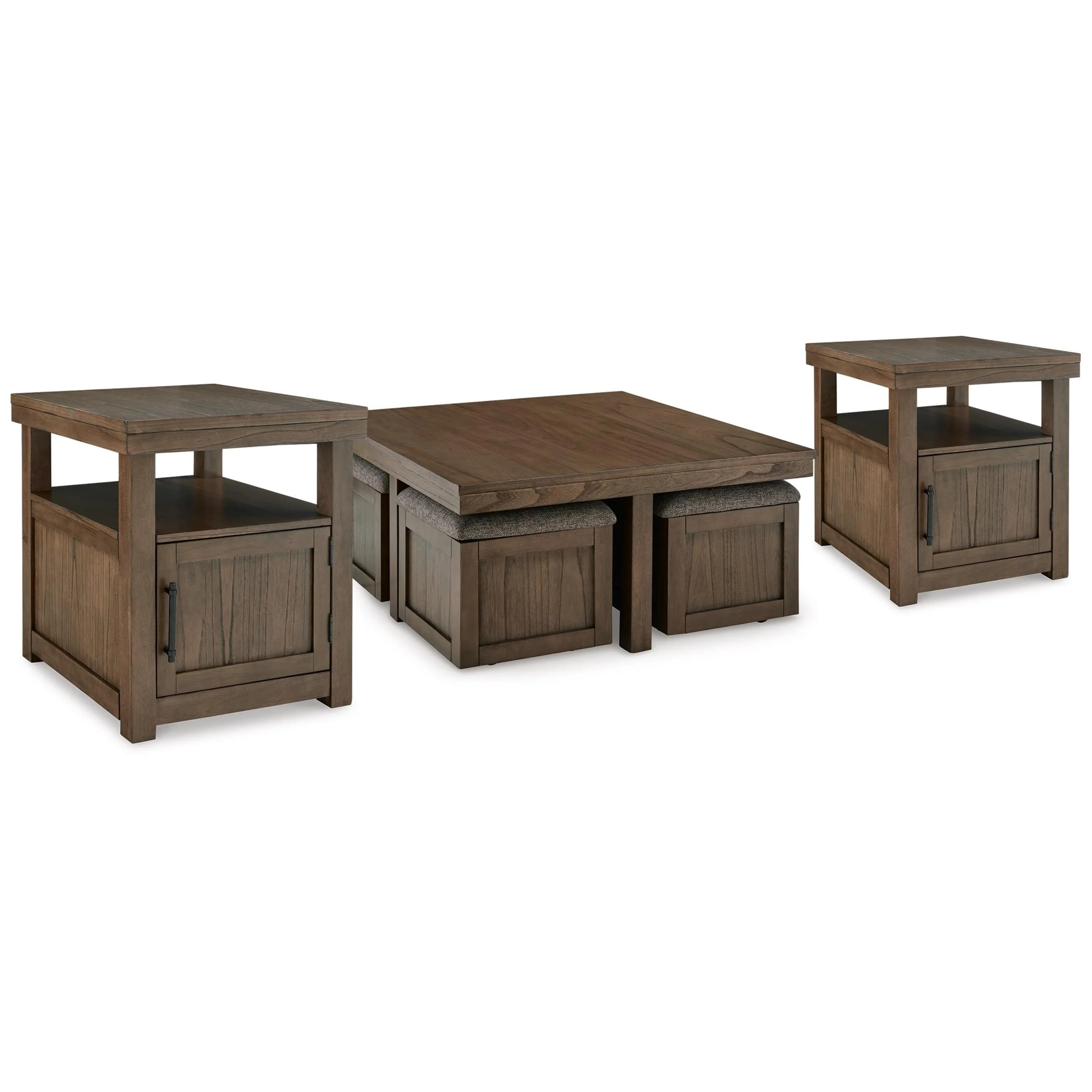Signature Design by Ashley Boardernest T738T1 Coffee Table and 2 End Tables