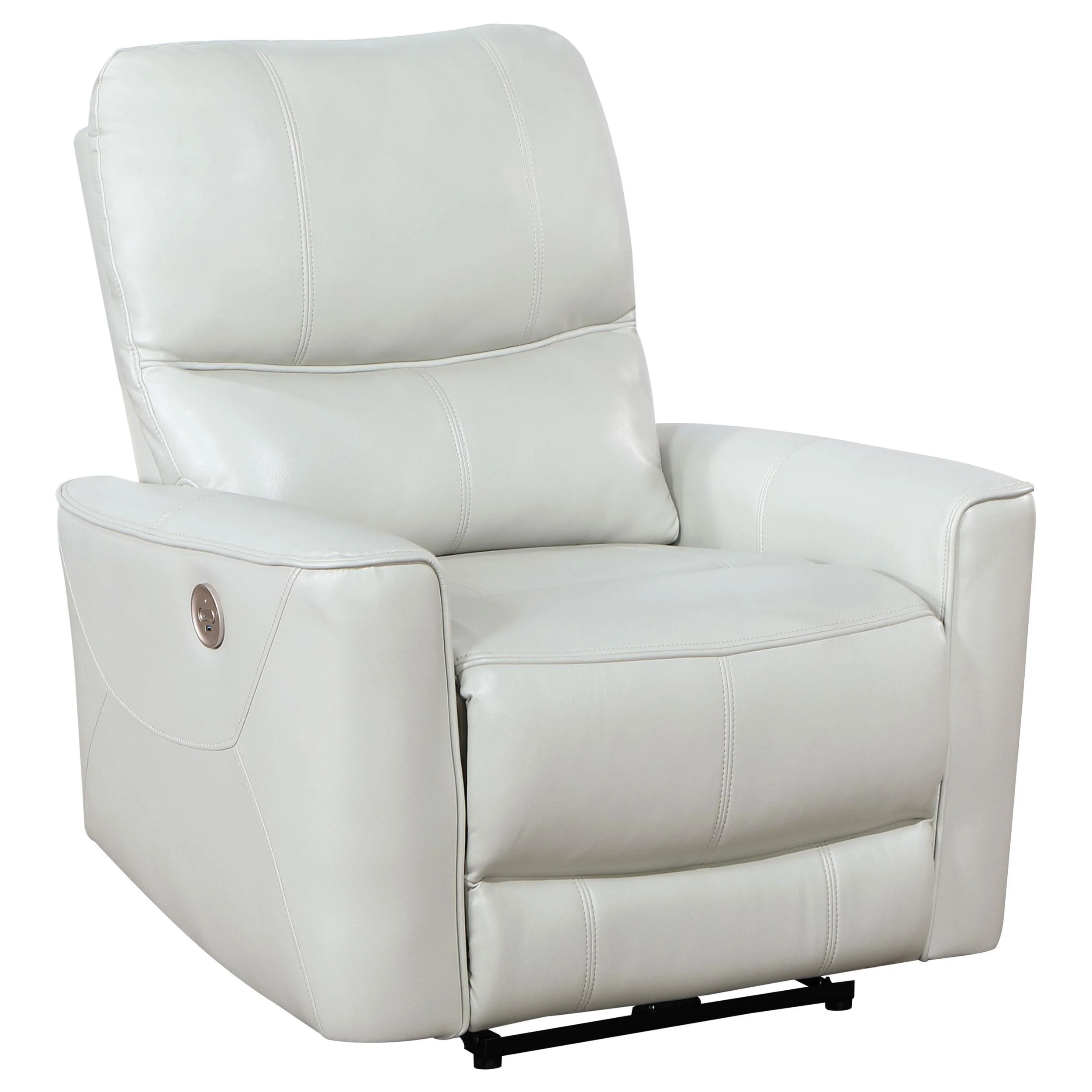 Coaster Furniture Greenfield 610263P Upholstered Power Recliner Chair – Dove Grey