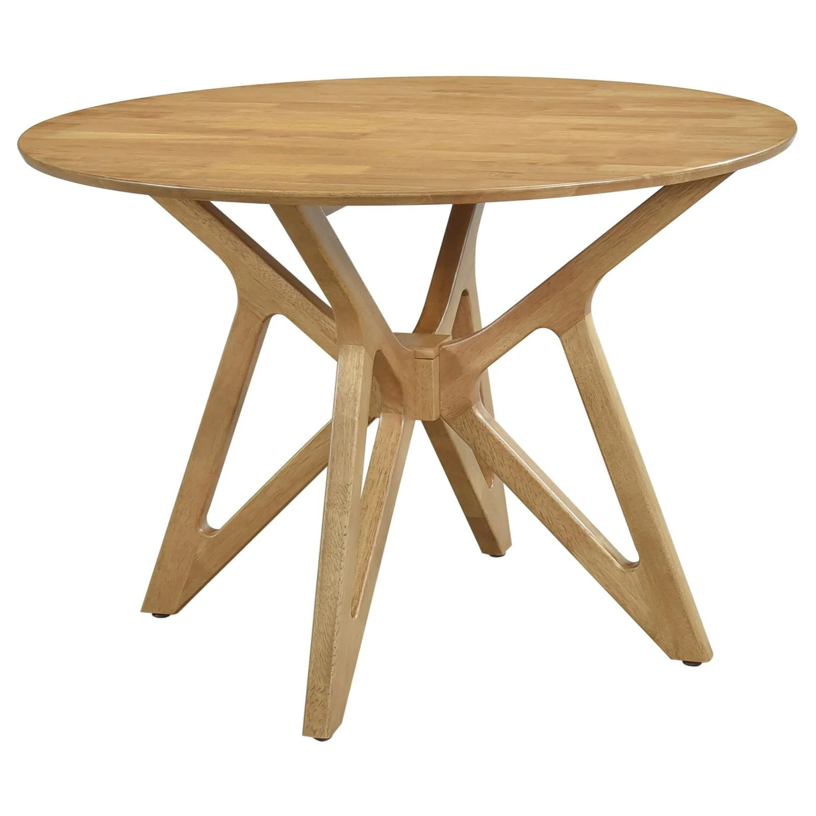 Coaster Furniture Elowen 108440 Round 42-inch Solid Wood Dining Table - Light Walnut - Image 1