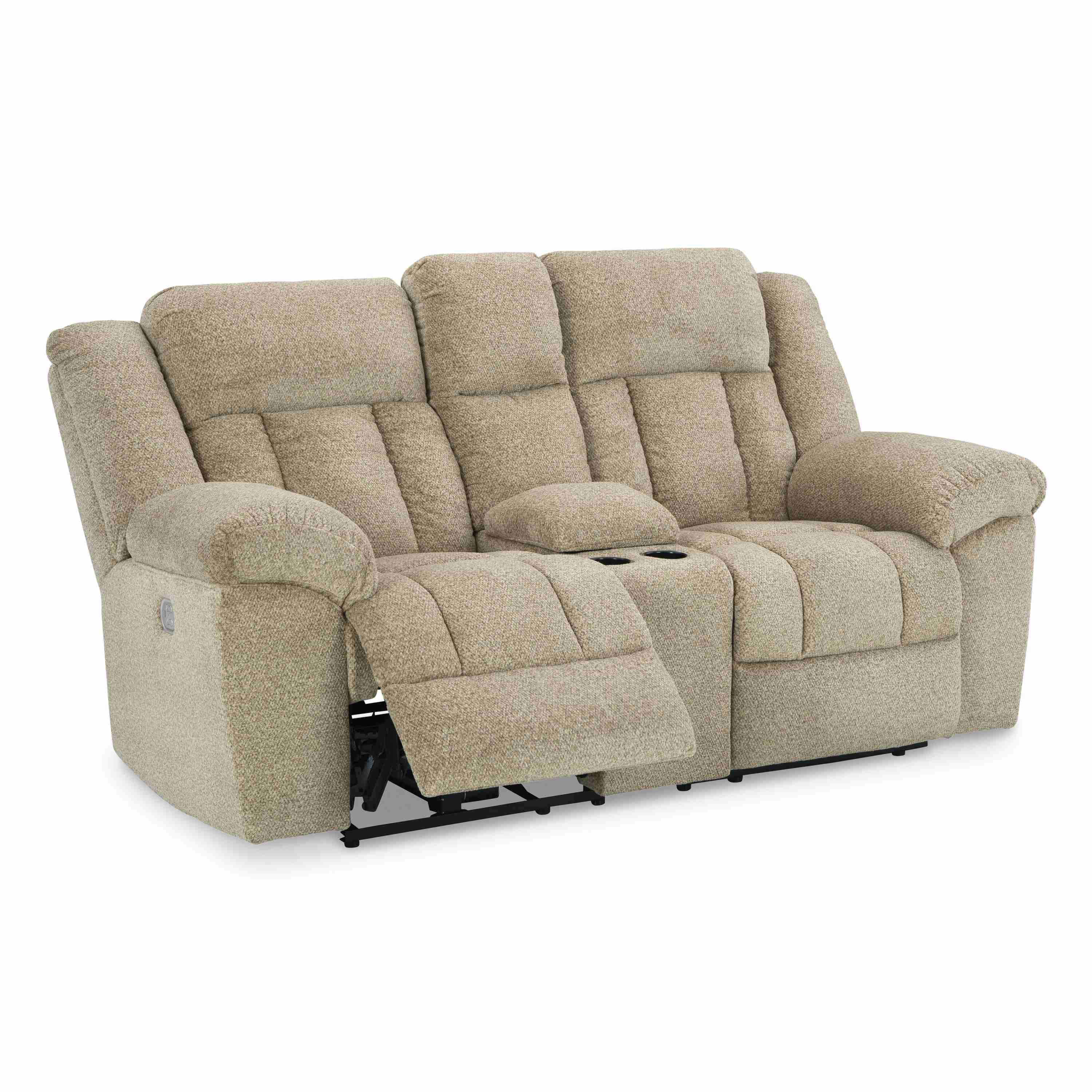 Signature Design by Ashley Tip-Off 6930518 Power Reclining Loveseat with Console and Adjustable Headrest - Image 2
