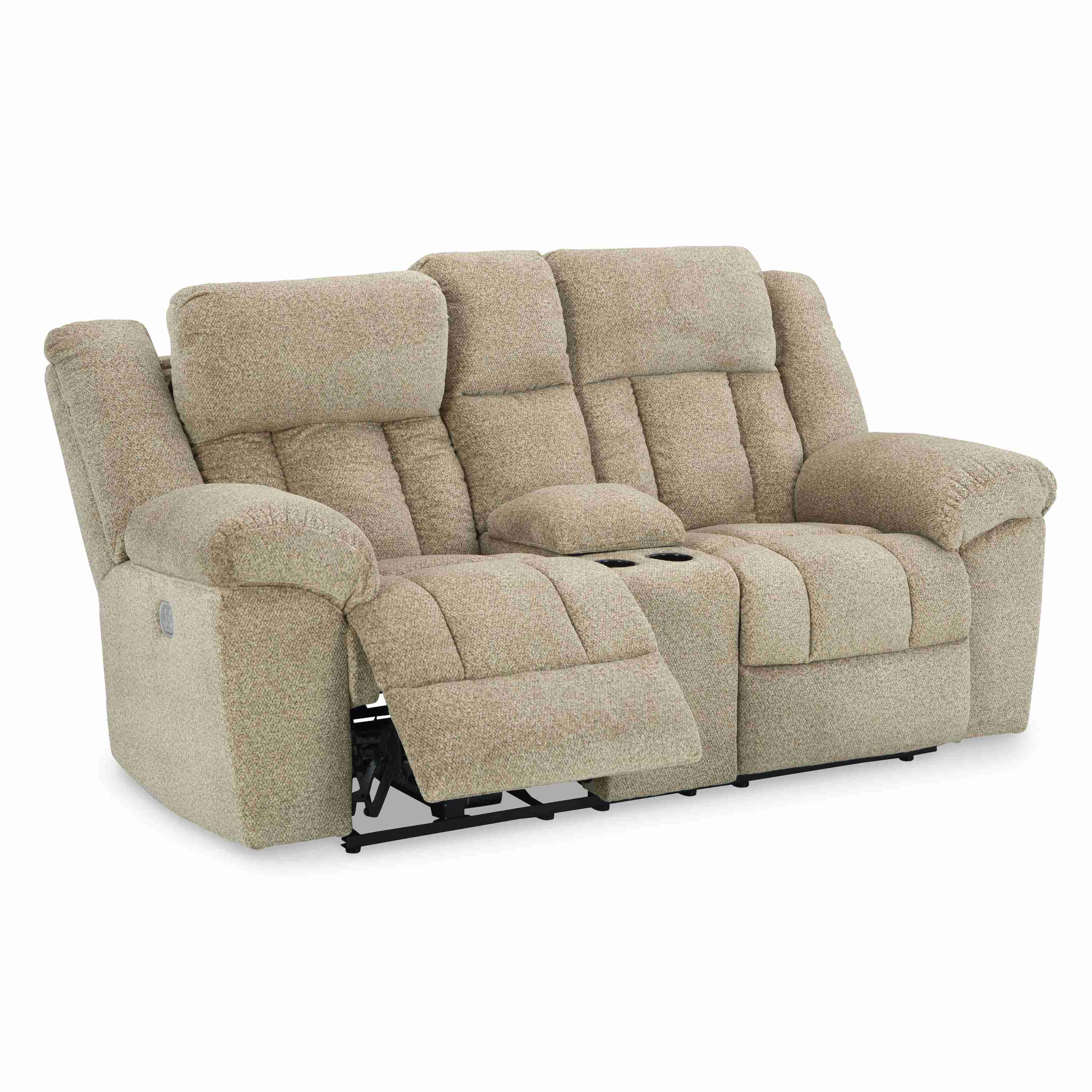 Signature Design by Ashley Tip-Off 6930518 Power Reclining Loveseat with Console and Adjustable Headrest - Image 3