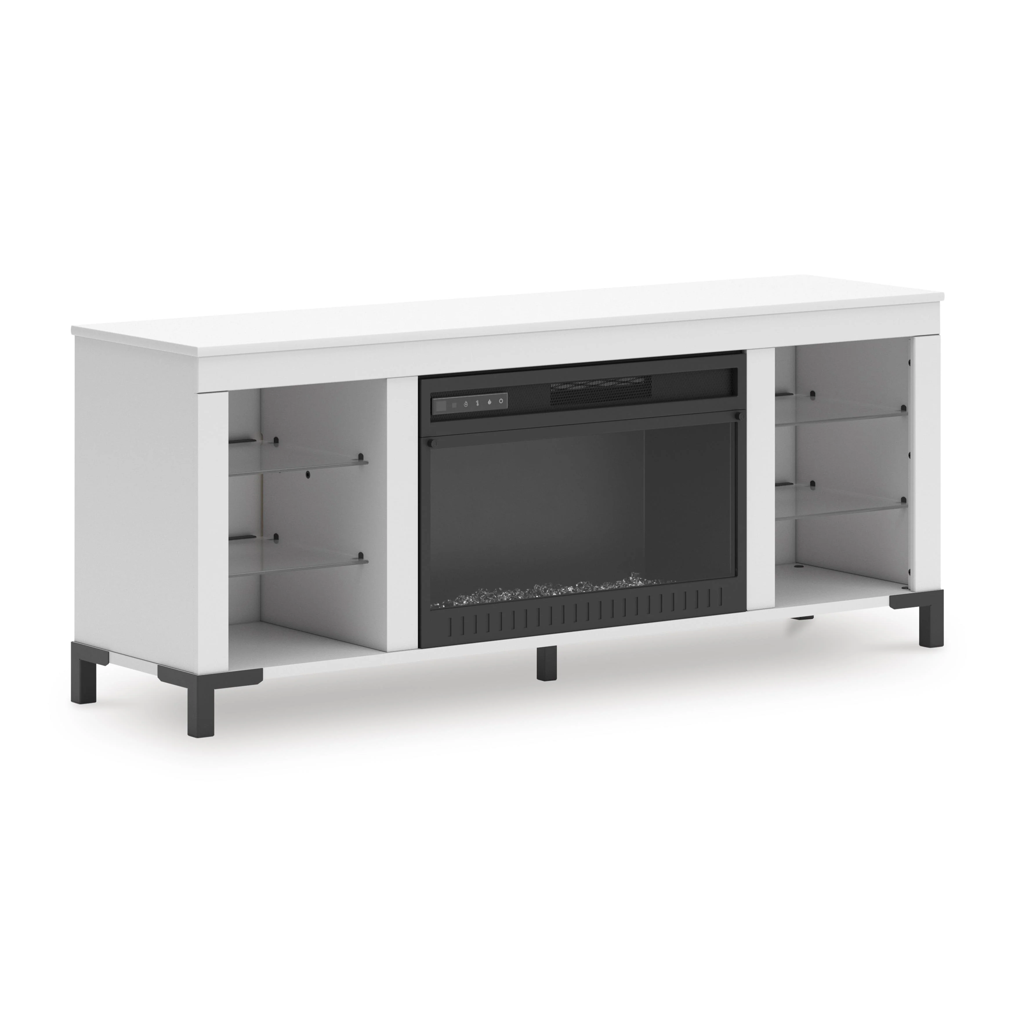 Signature Design by Ashley Brollevi W2722-168 TV Stand with Fireplace - Image 1
