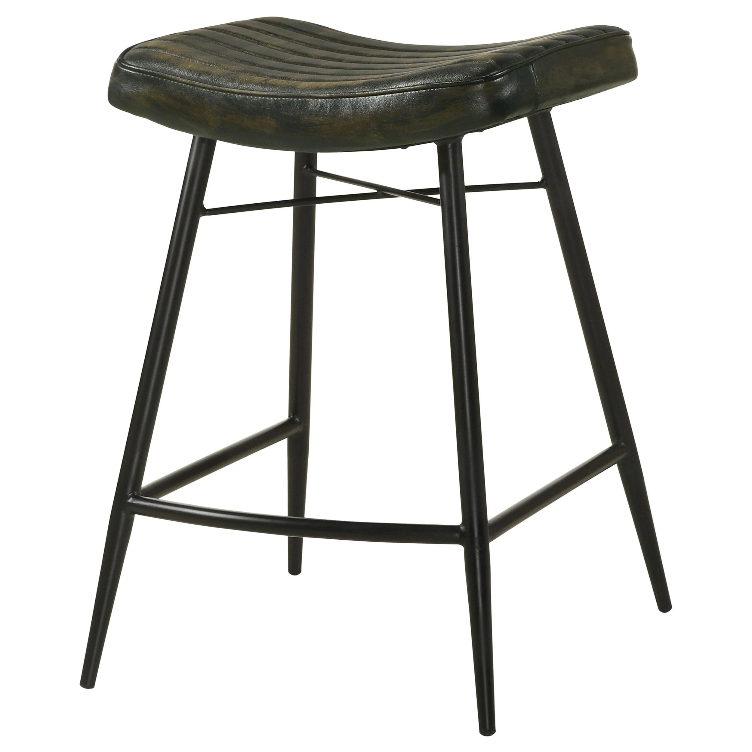 Coaster Furniture Bayu 109258 Leather Upholstered Counter Stool - Espresso - Image 3