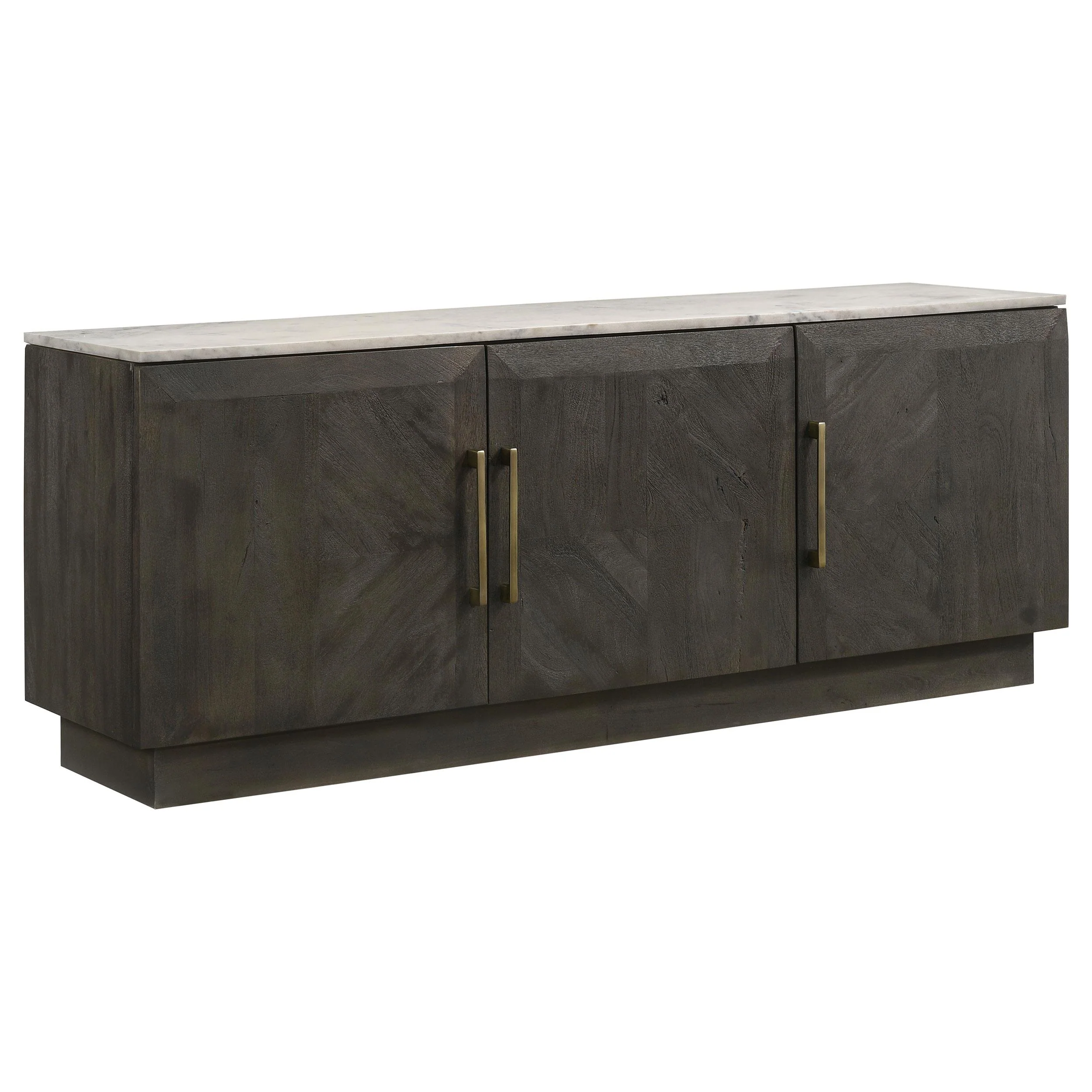 Coaster Furniture Dennis 190655 3-door Marble Top Sideboard Buffet – Tobacco Grey