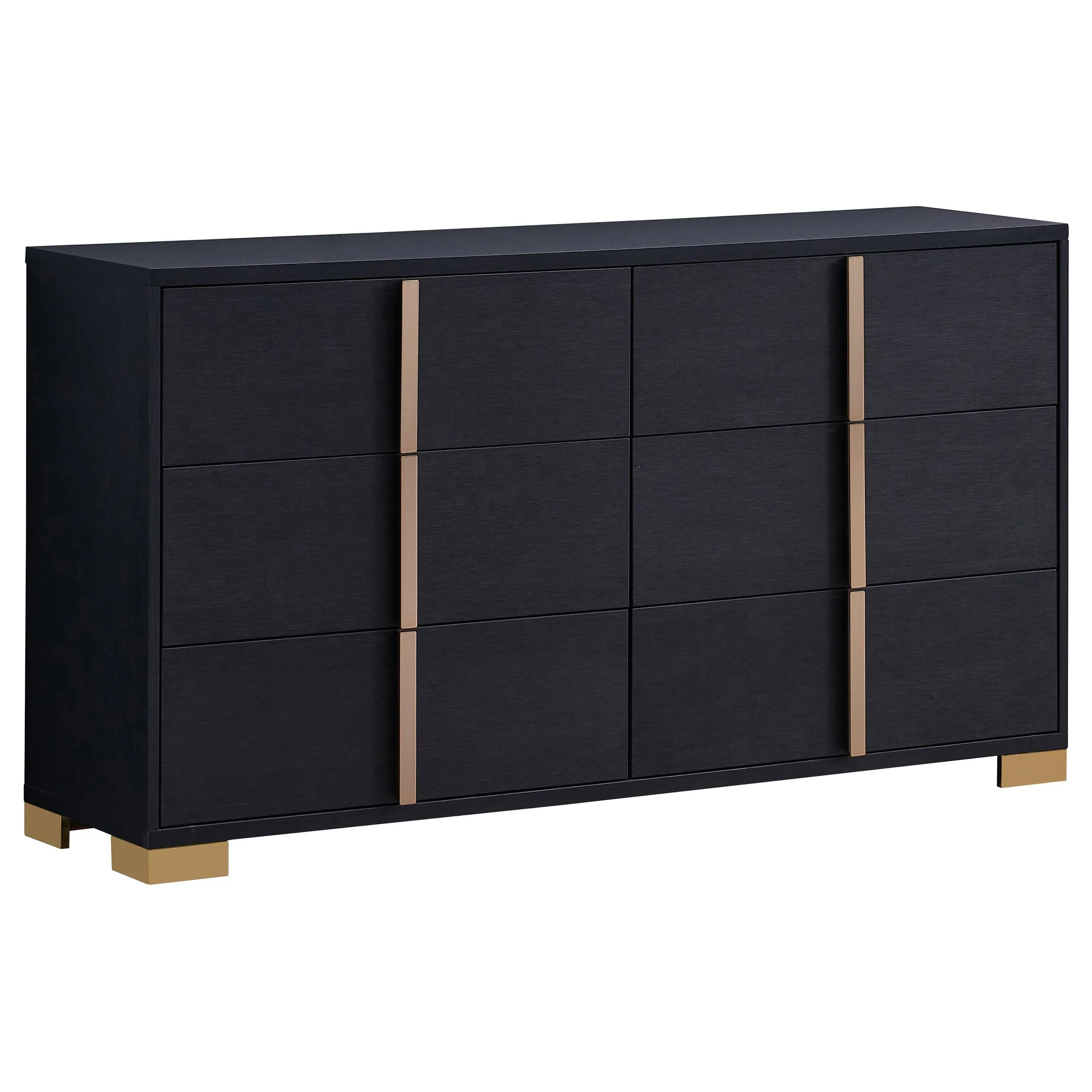 Coaster Furniture Marceline 222833 6-Drawer Dresser - Black - Image 1