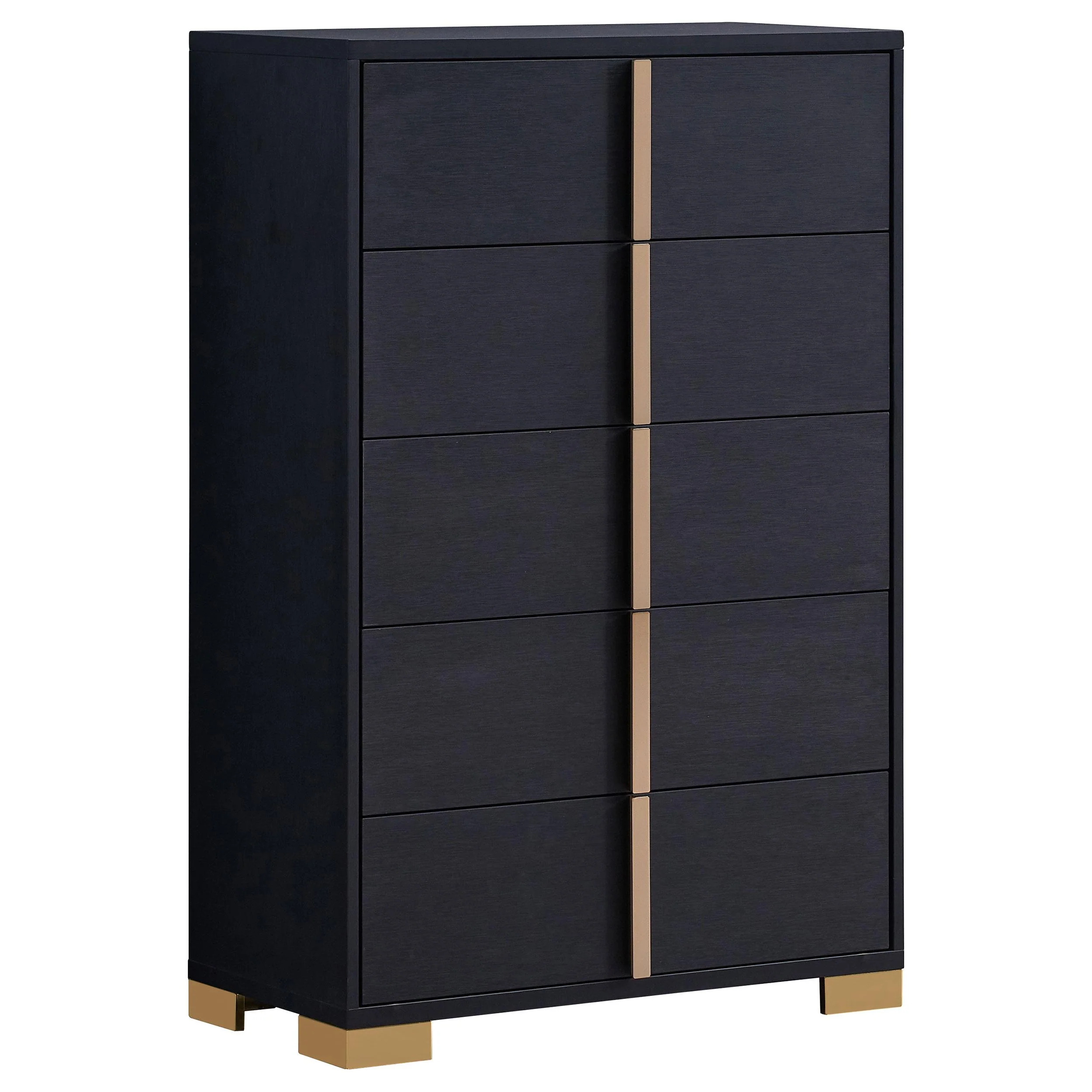 Coaster Furniture Marceline 222835 5-Drawer Bedroom Chest - Black - Image 1