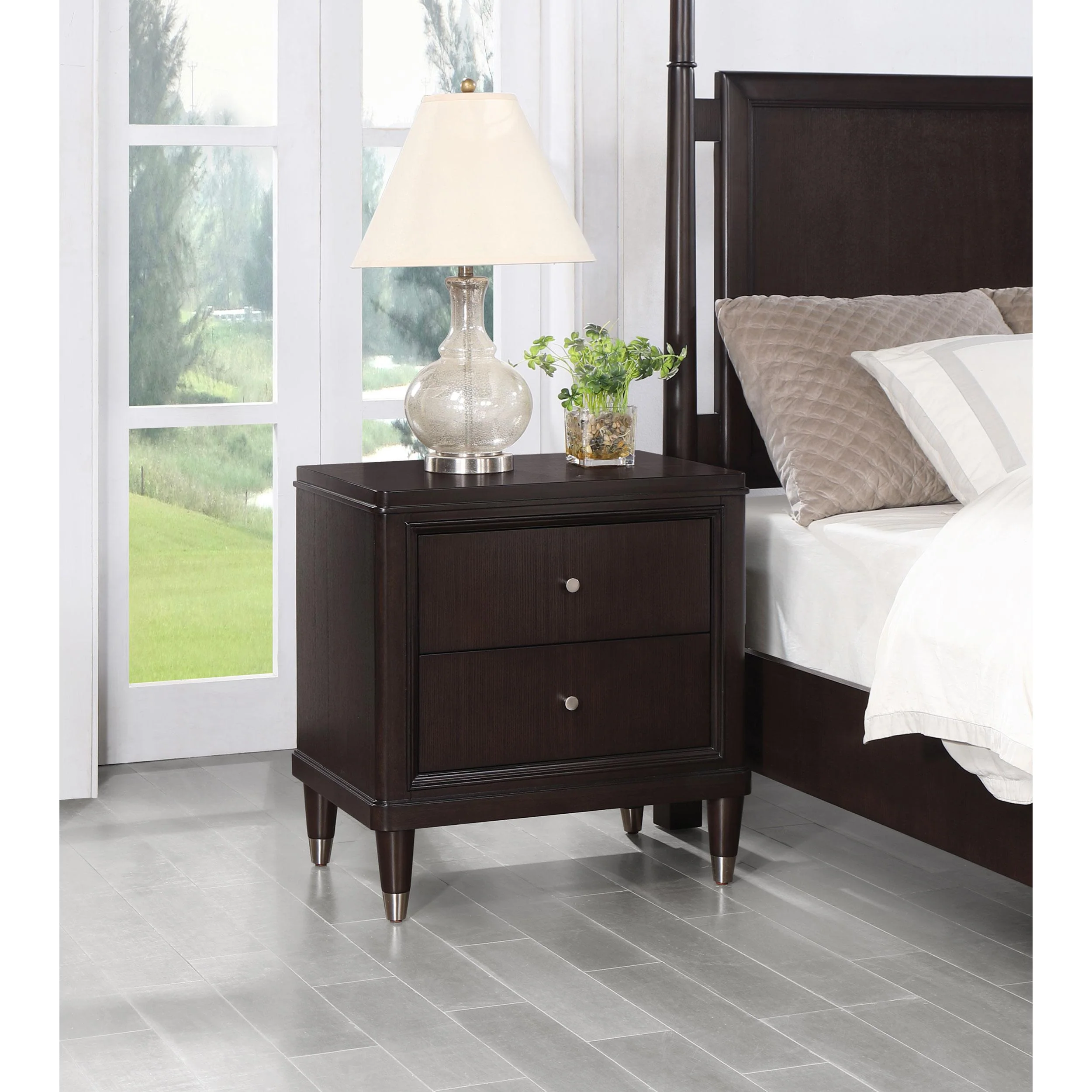 Coaster Furniture Emberlyn 223062 2-Drawer Nightstand - Brown - Image 2