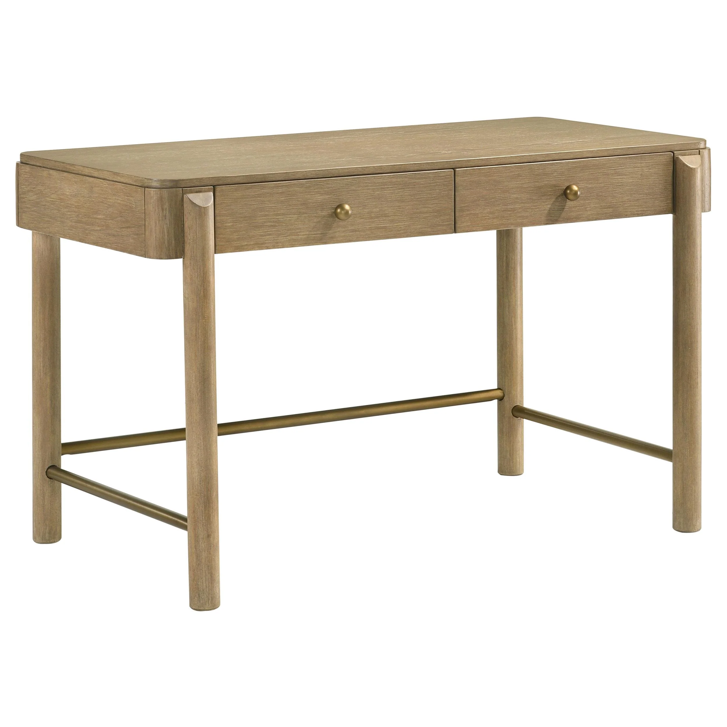 Coaster Furniture Arini 224307 2-Drawer Vanity Desk Makeup Table - Sand Wash - Image 1