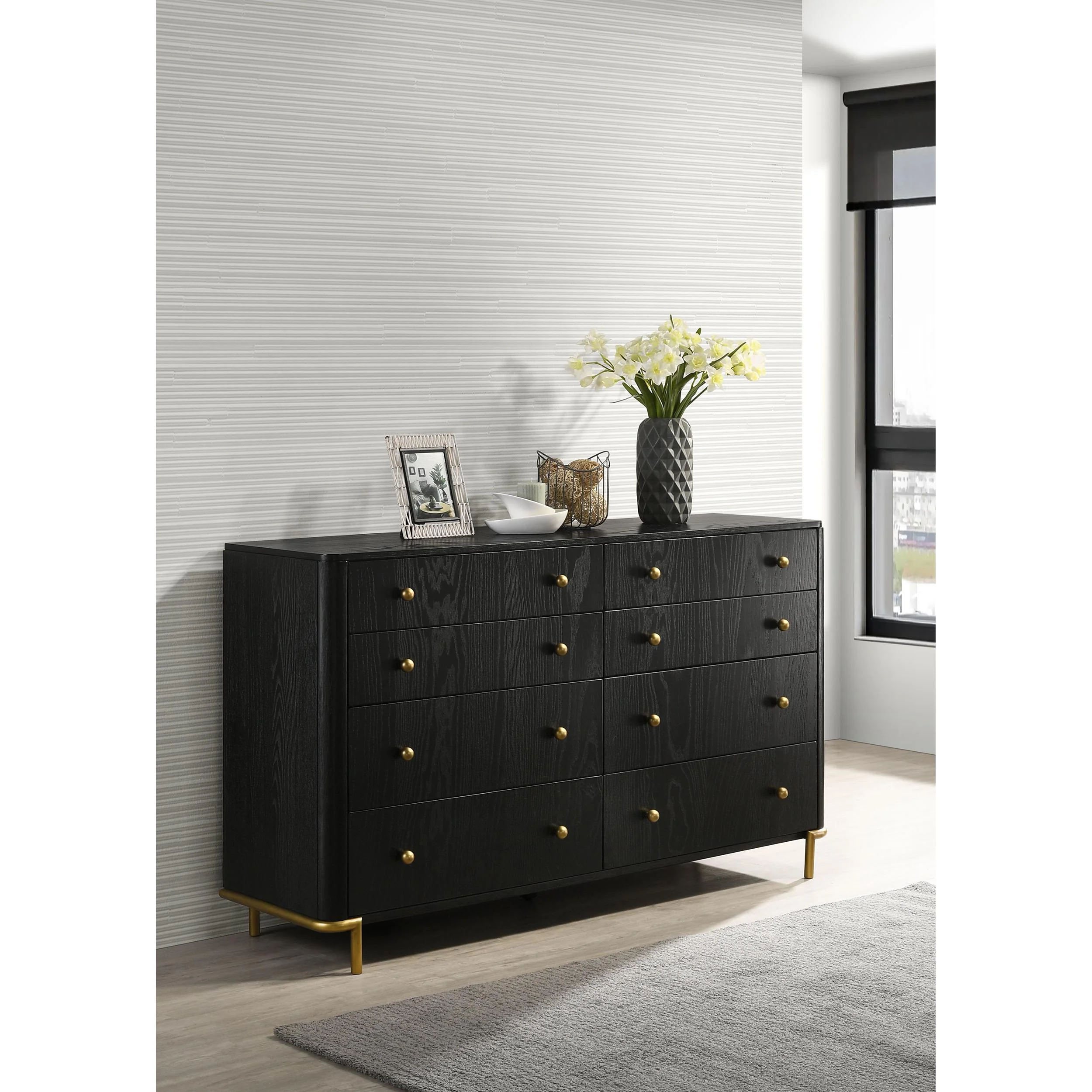 Coaster Furniture Arini 224333 8-Drawer Dresser - Black - Image 2