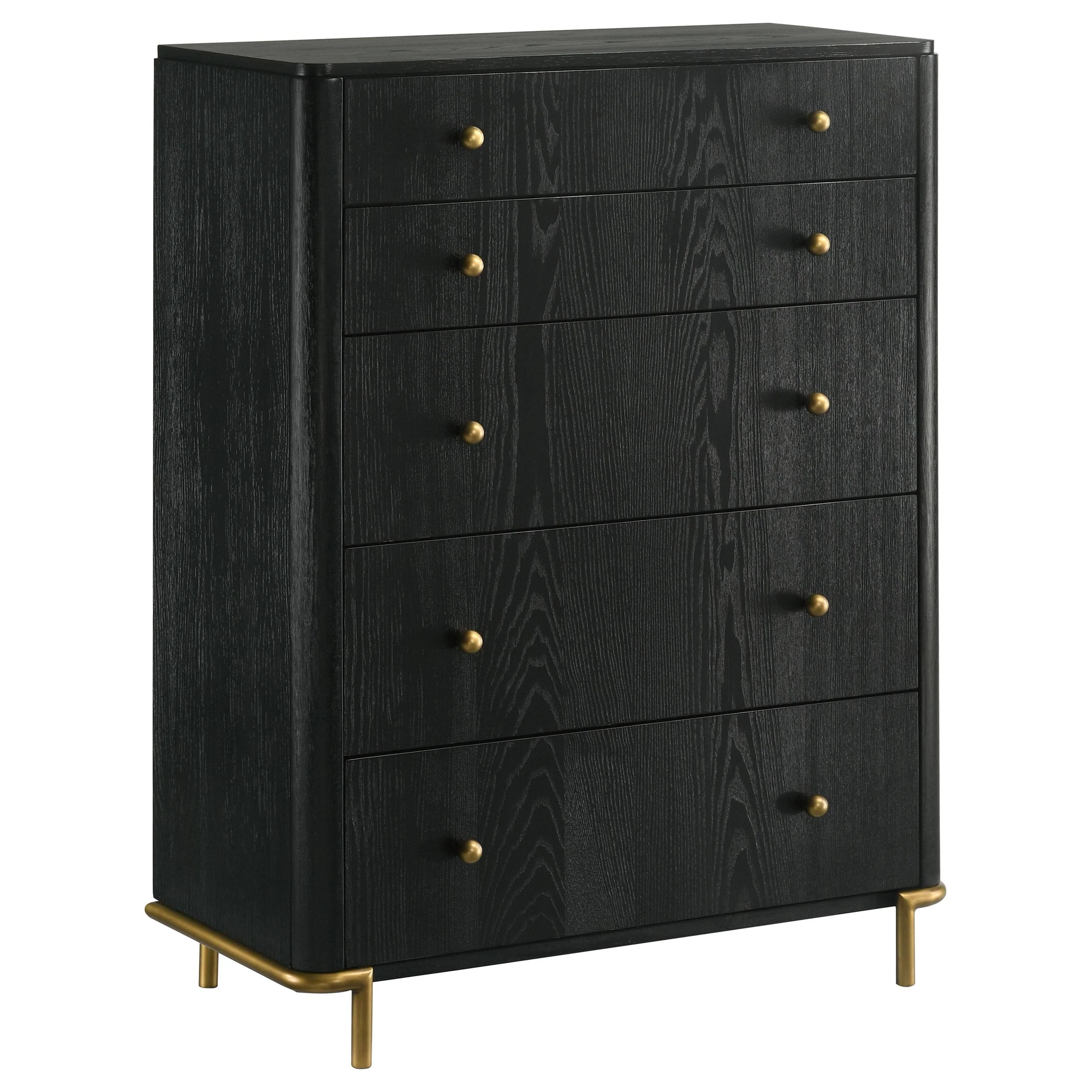Coaster Furniture Arini 224335 5-Drawer Bedroom Chest – Black