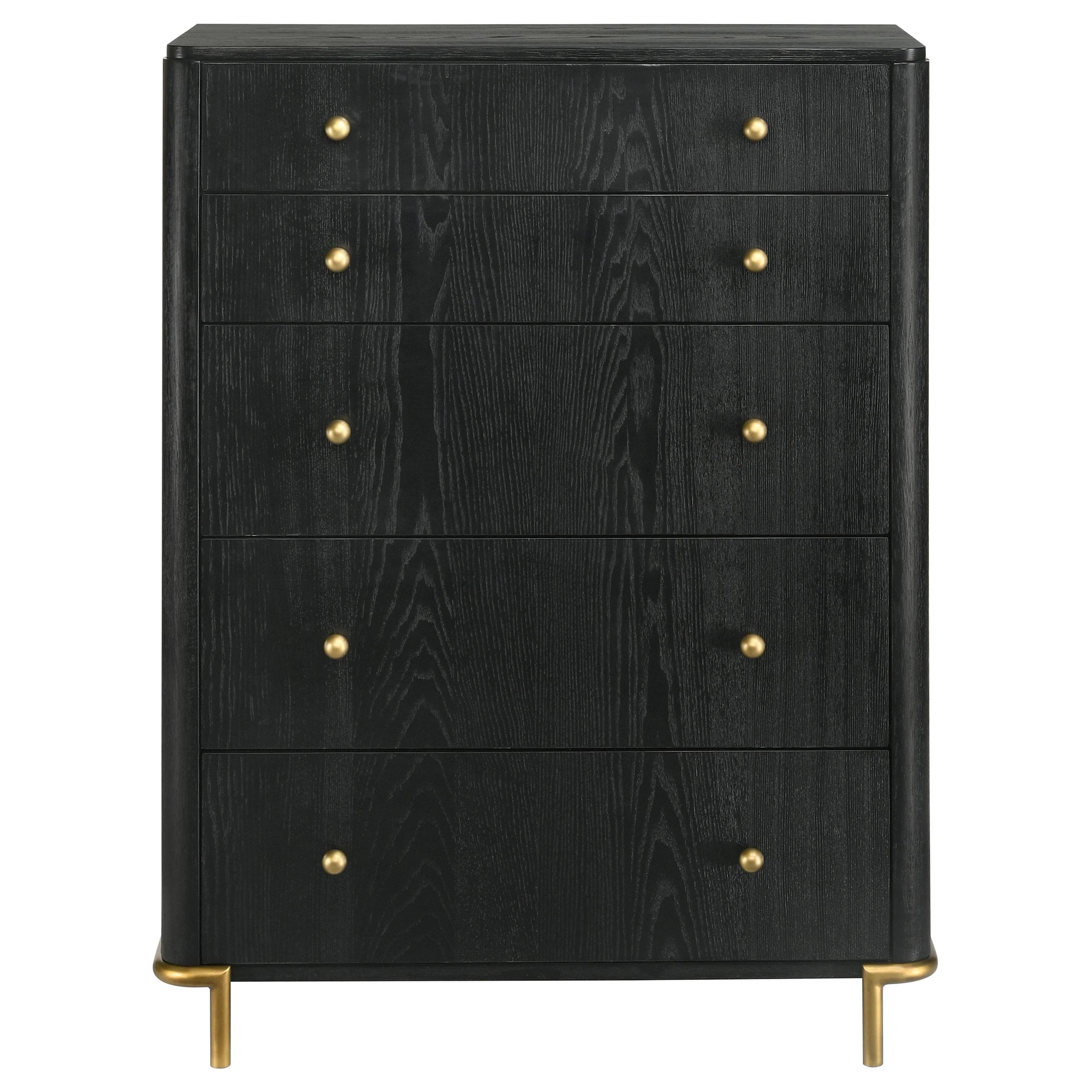 Coaster Furniture Arini 224335 5-Drawer Bedroom Chest - Black - Image 3