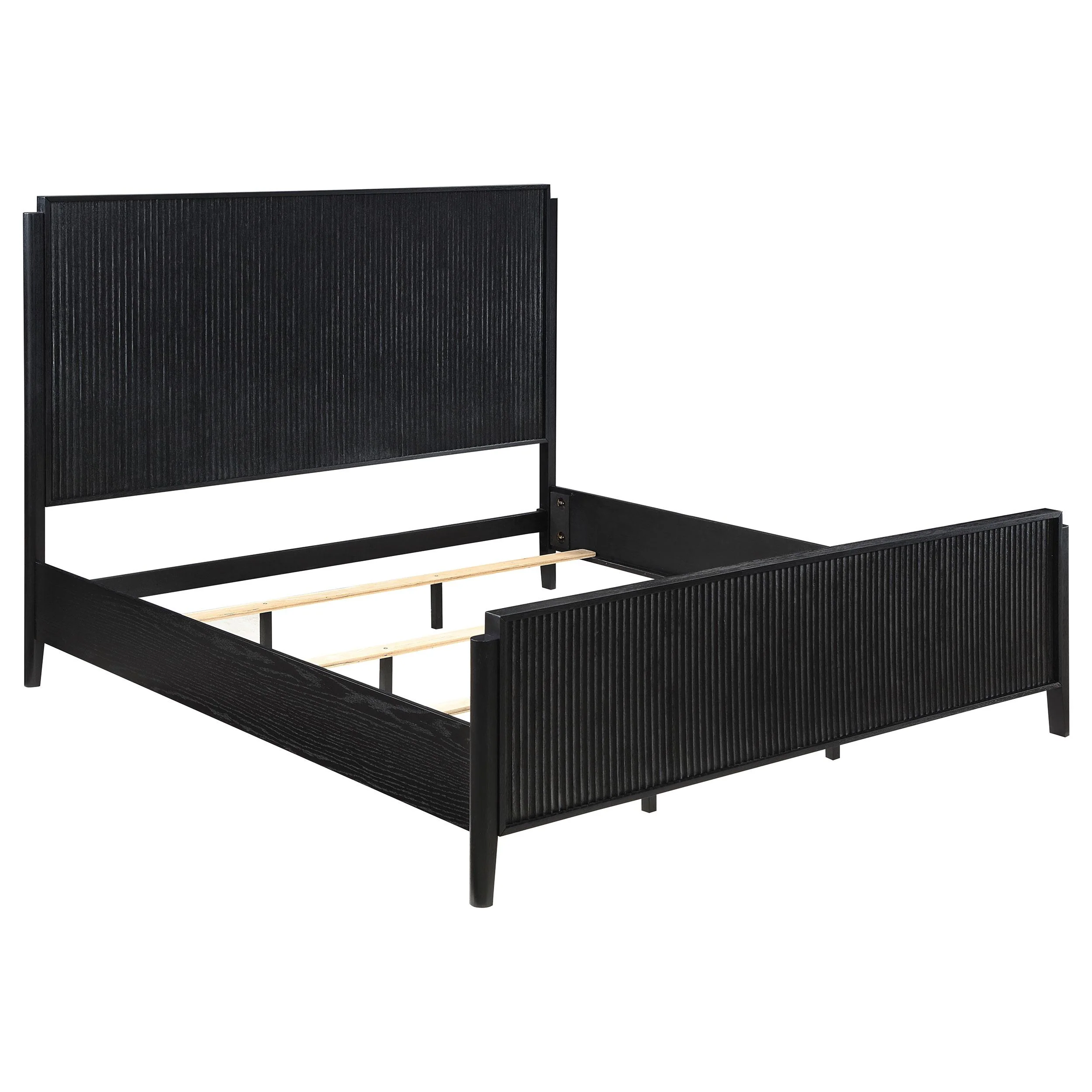 Coaster Furniture Brookmead 224711KE Wood Eastern King Panel Bed – Black