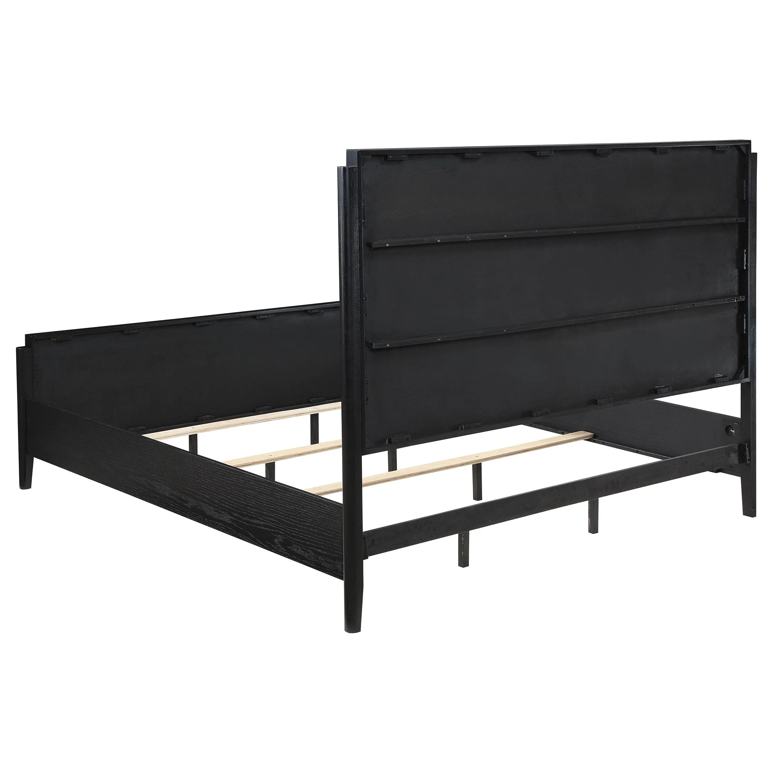 Coaster Furniture Brookmead 224711KW Wood California King Panel Bed - Black - Image 3
