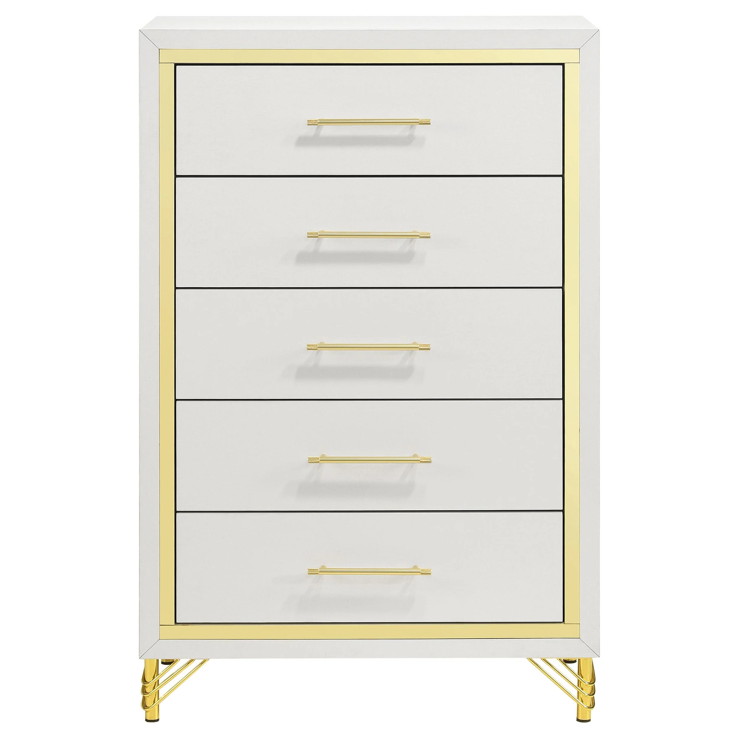Coaster Furniture Lucia 224735 5-Drawer Bedroom Chest of Drawers - White - Image 3