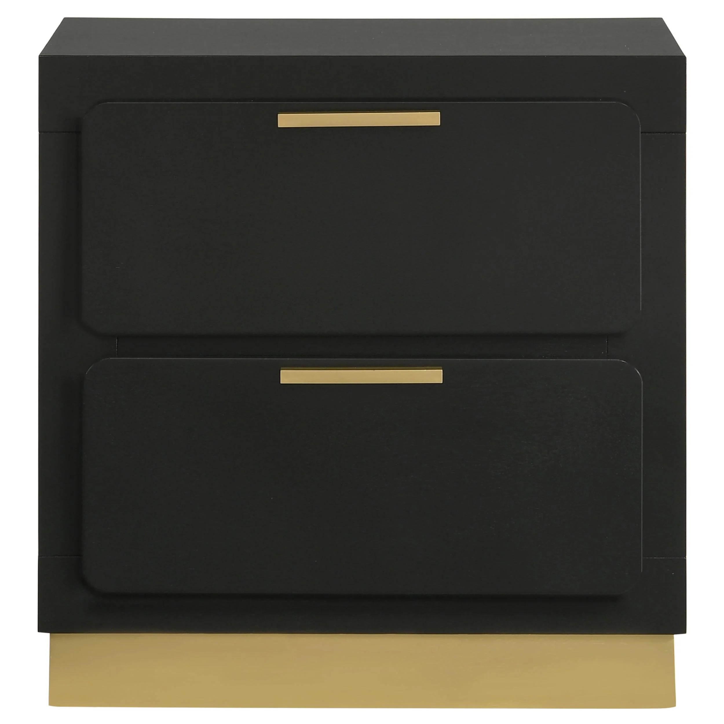 Coaster Furniture Caraway 224782 2-Drawer Nightstand - Black - Image 3