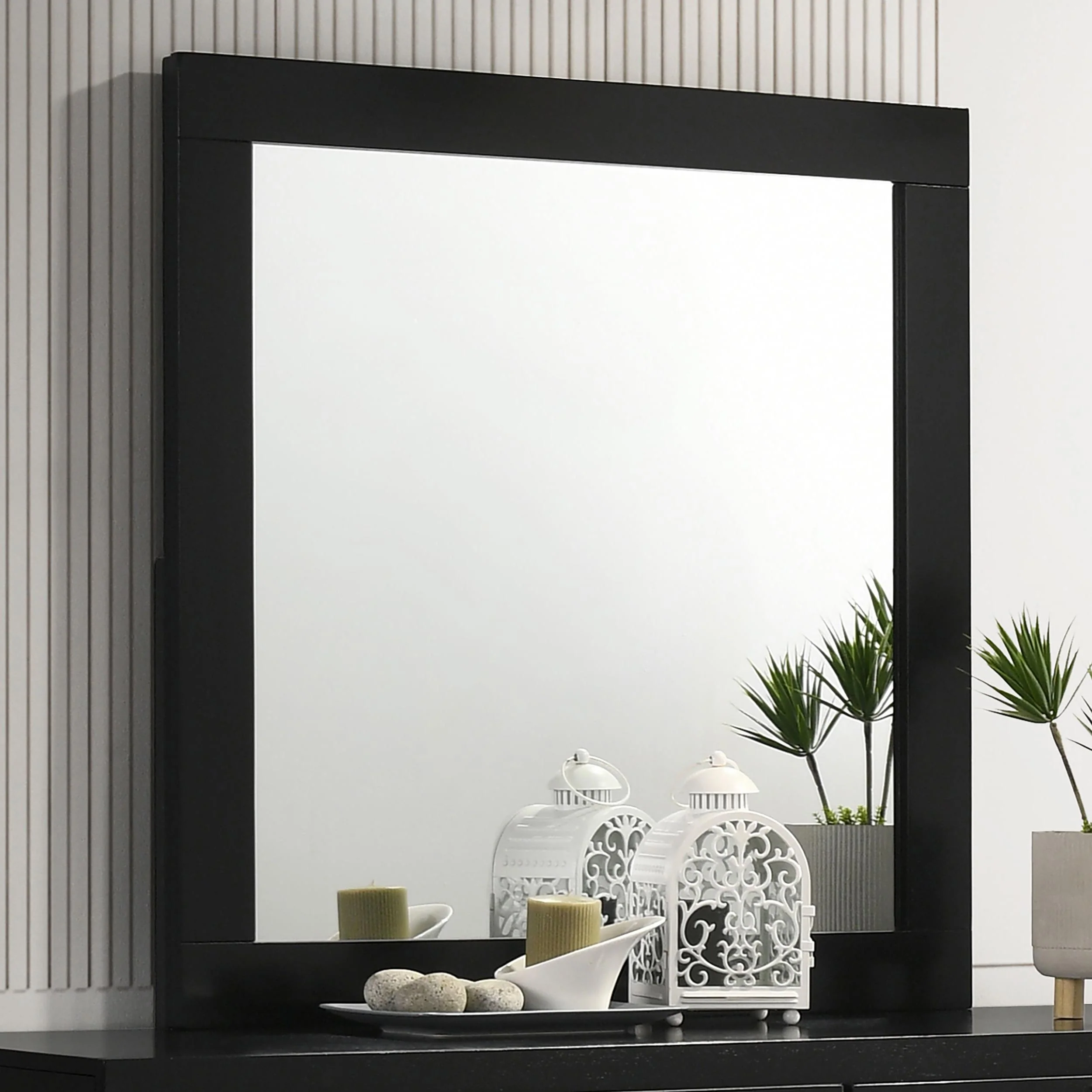 Coaster Furniture Caraway 224784 Dresser Mirror - Black - Image 2