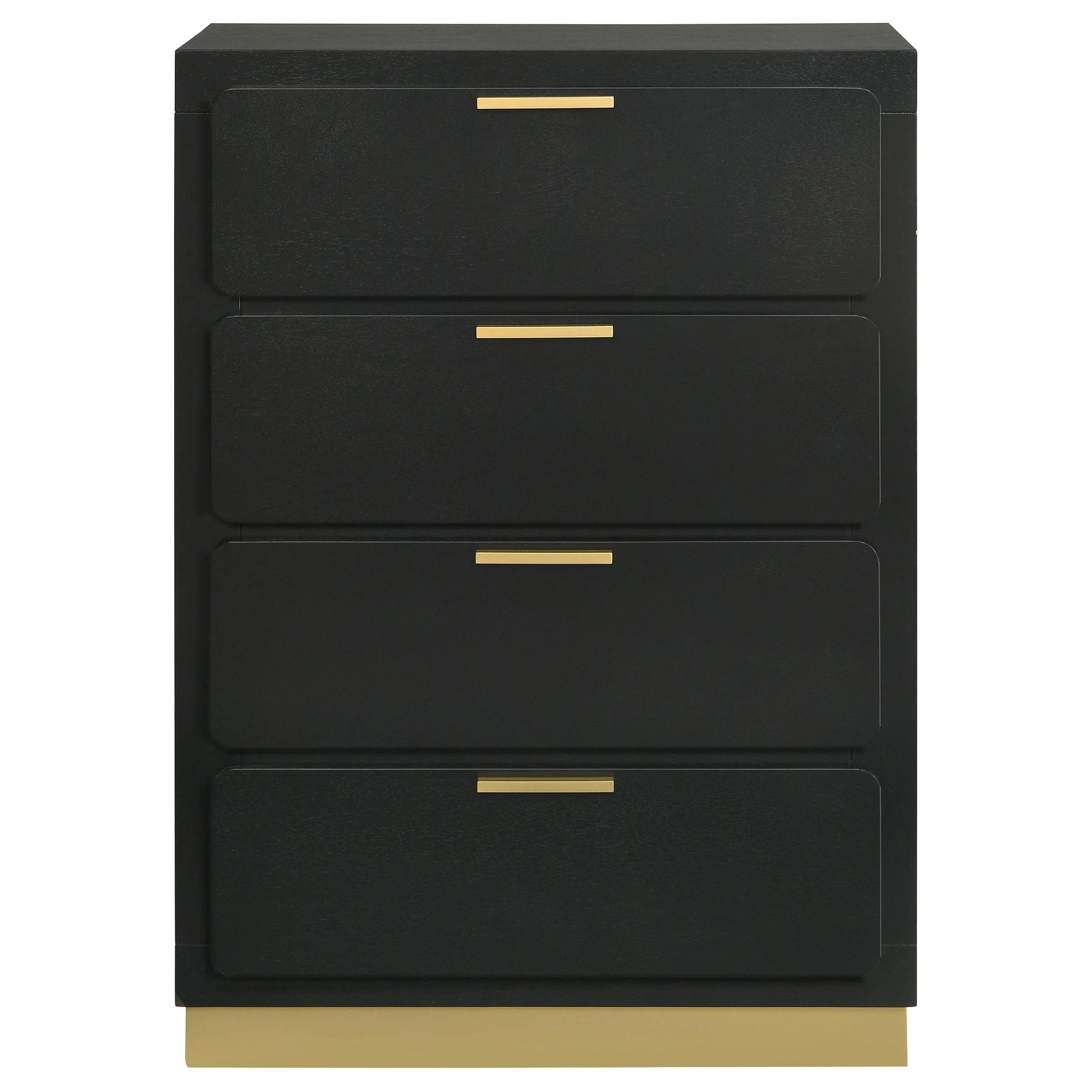 Coaster Furniture Caraway 224785 4-Drawer Bedroom Chest - Black - Image 3