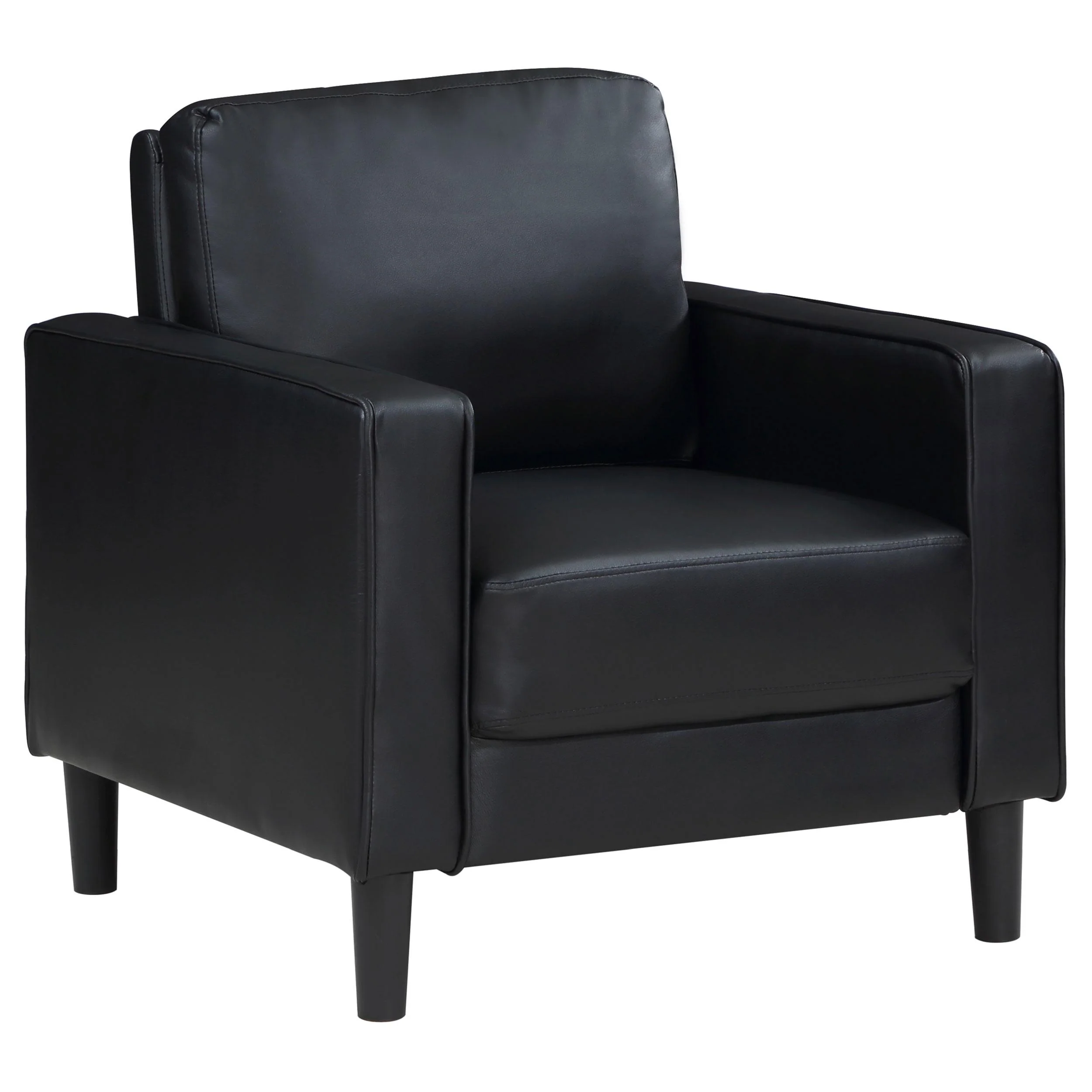 Coaster Furniture Ruth 508363 Upholstered Track Arm Accent Chair - Black - Image 1