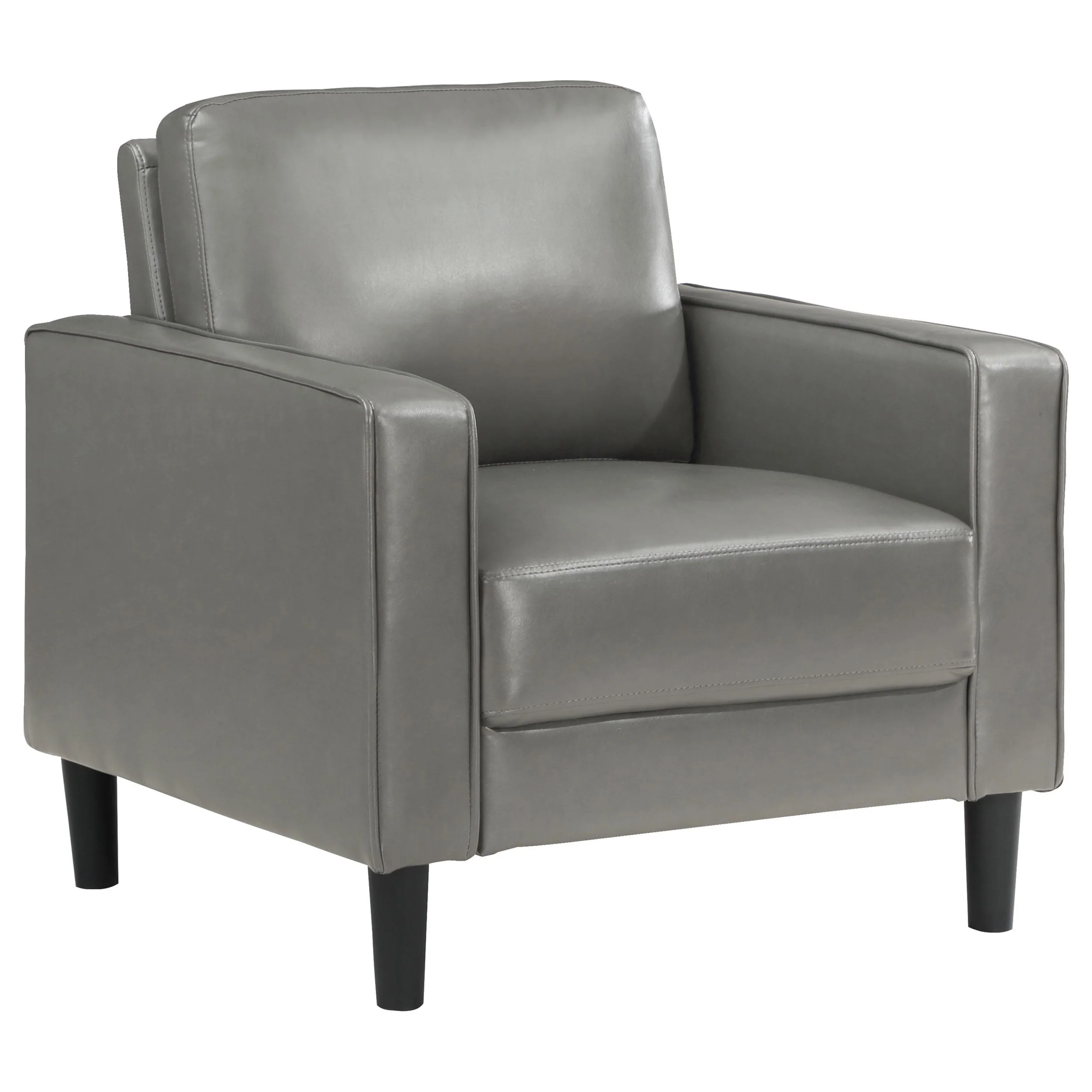 Coaster Furniture Ruth 508367 Upholstered Track Arm Accent Chair - Grey - Image 1