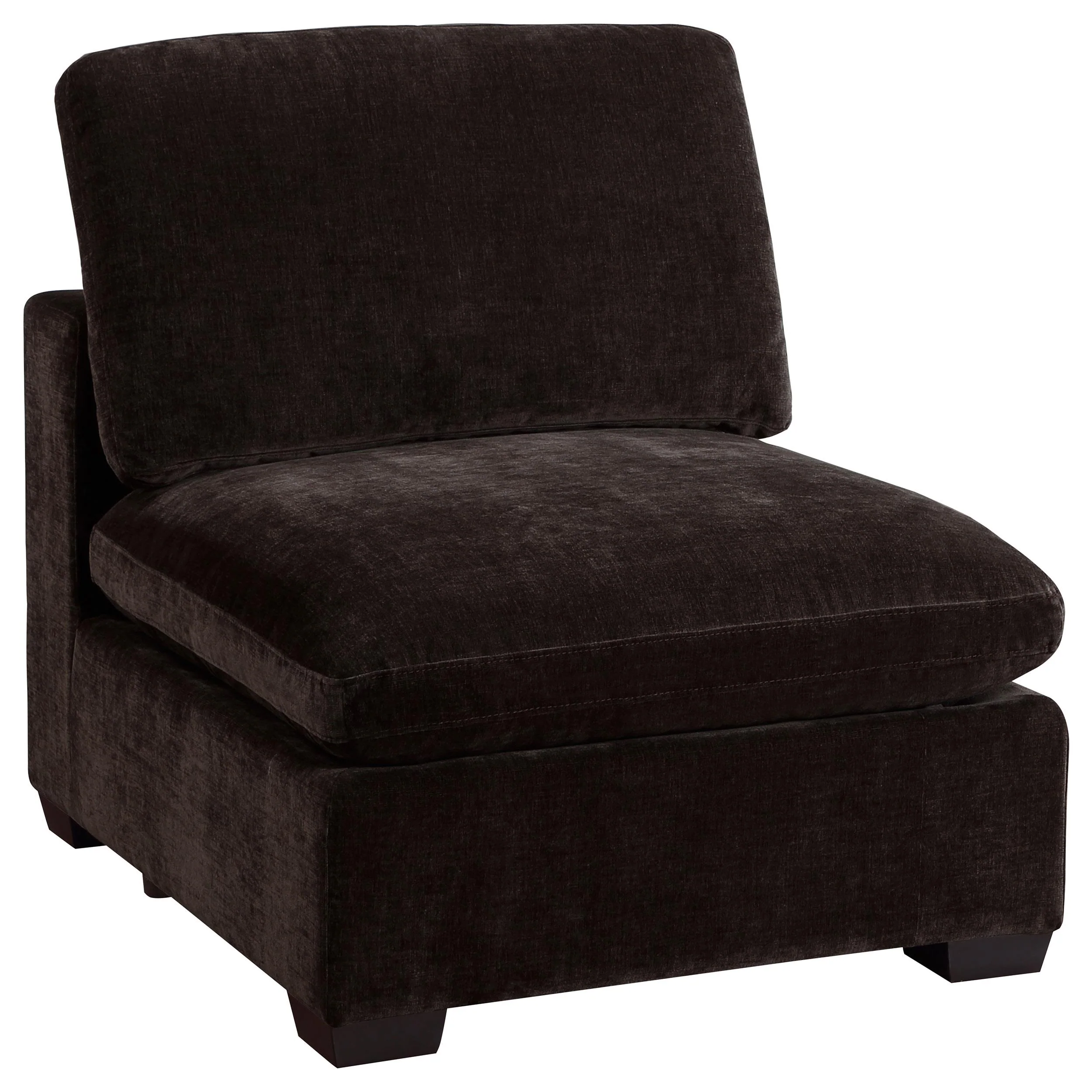 Coaster Furniture Lakeview 551464-SET 6 pc Upholstered Modular Sectional Sofa - Dark Chocolate - Image 2