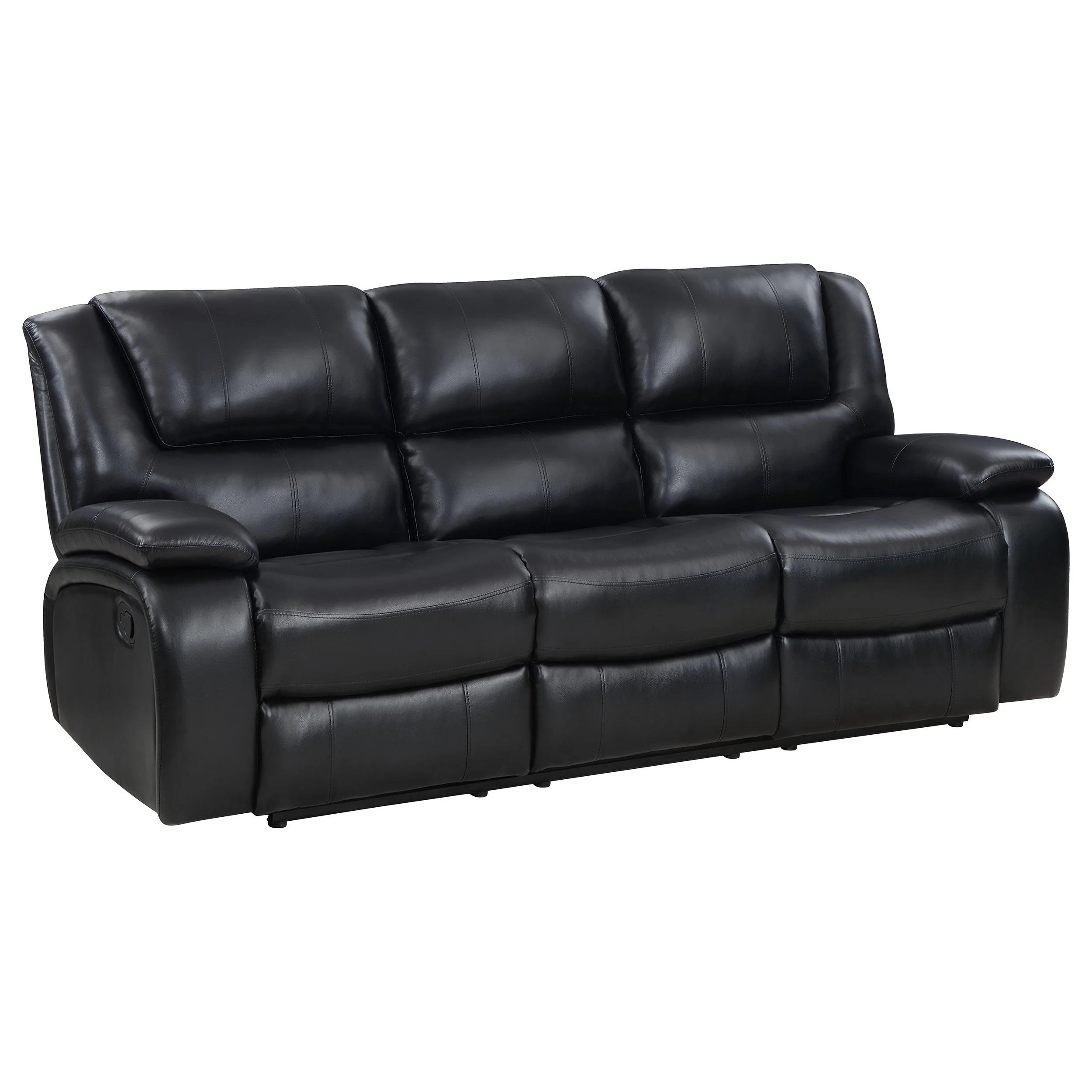 Coaster Furniture Camila 610244 Upholstered Motion Reclining Sofa - Black - Image 1