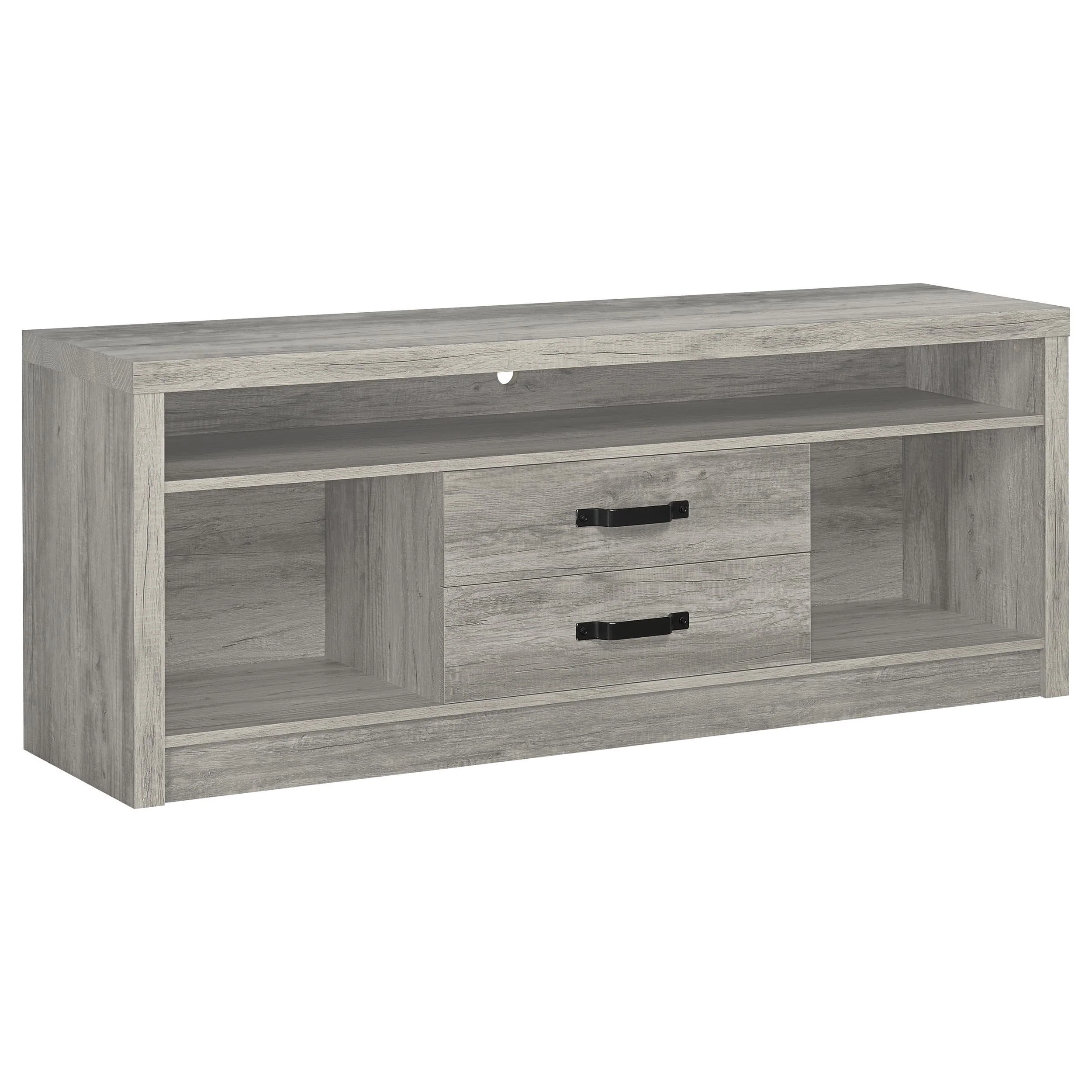 Coaster Furniture Burke 701024-SET 3-Piece Entertainment Center - Grey Driftwood - Image 2