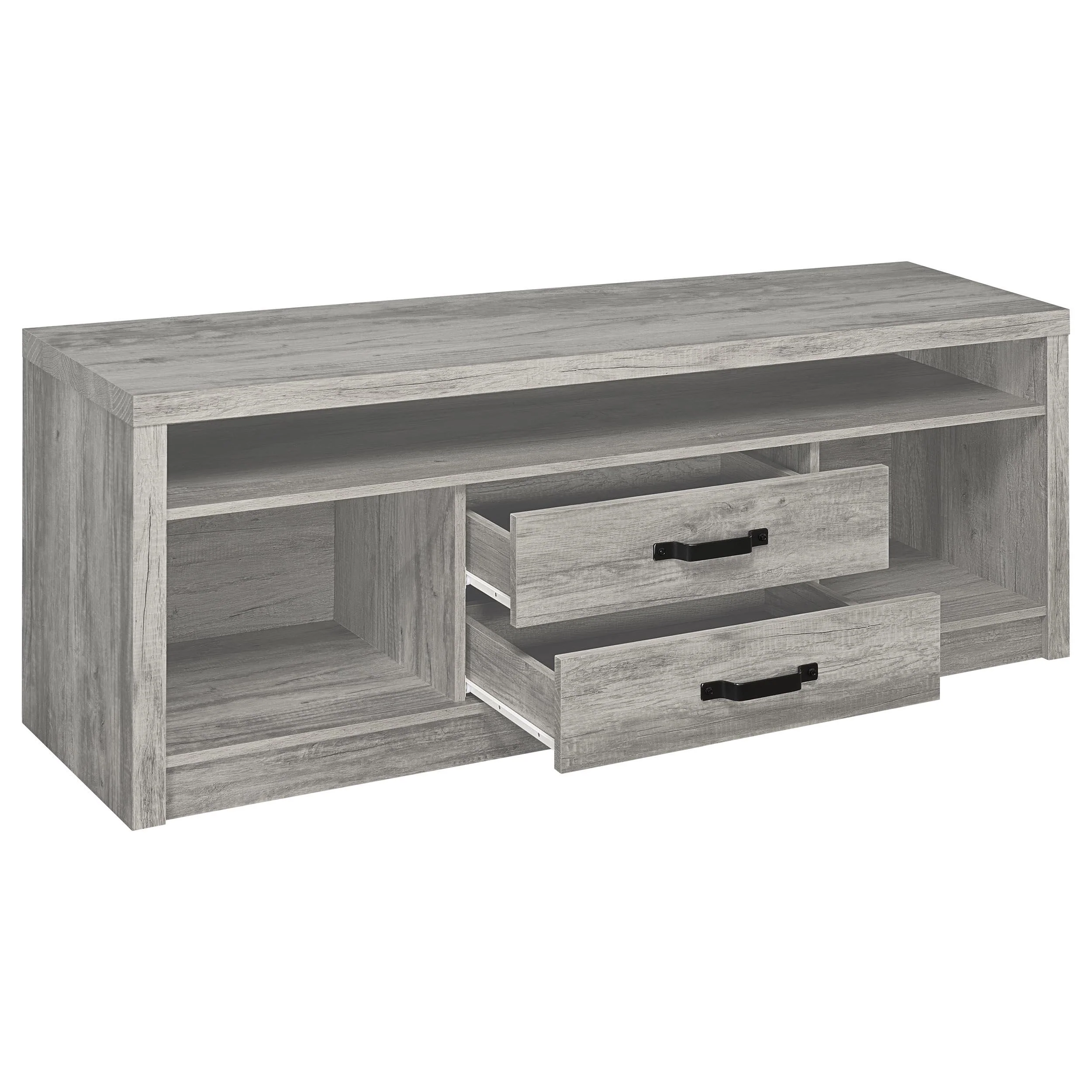 Coaster Furniture Burke 701024-SET 3-Piece Entertainment Center - Grey Driftwood - Image 3