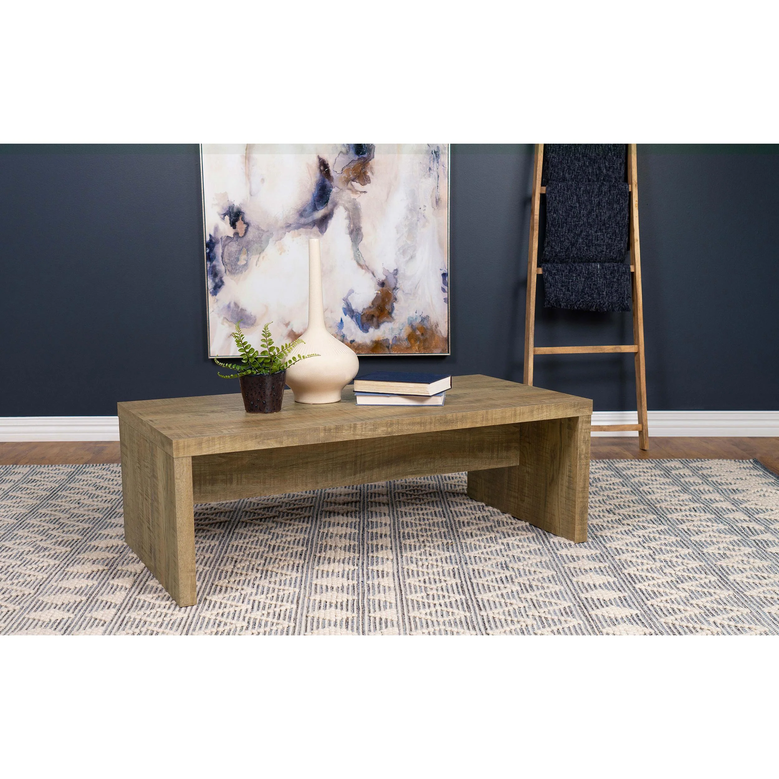 Coaster Furniture Lynette 704128 Rectangular Engineered Wood Coffee Table - Mango - Image 2